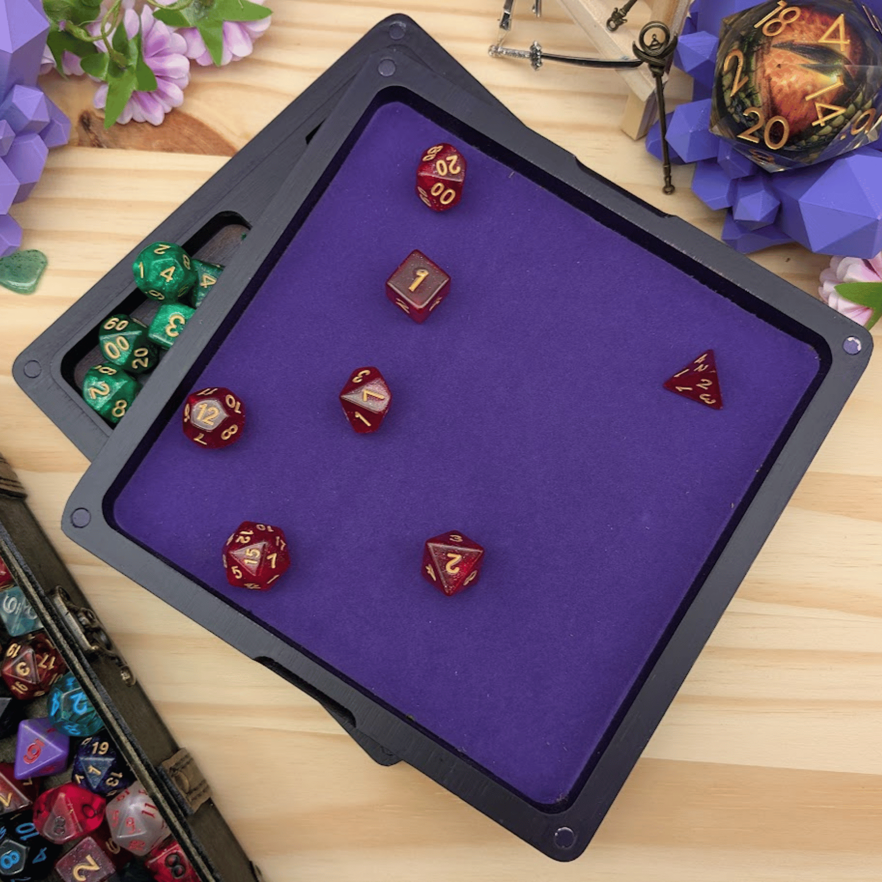 Wooden Dice Box