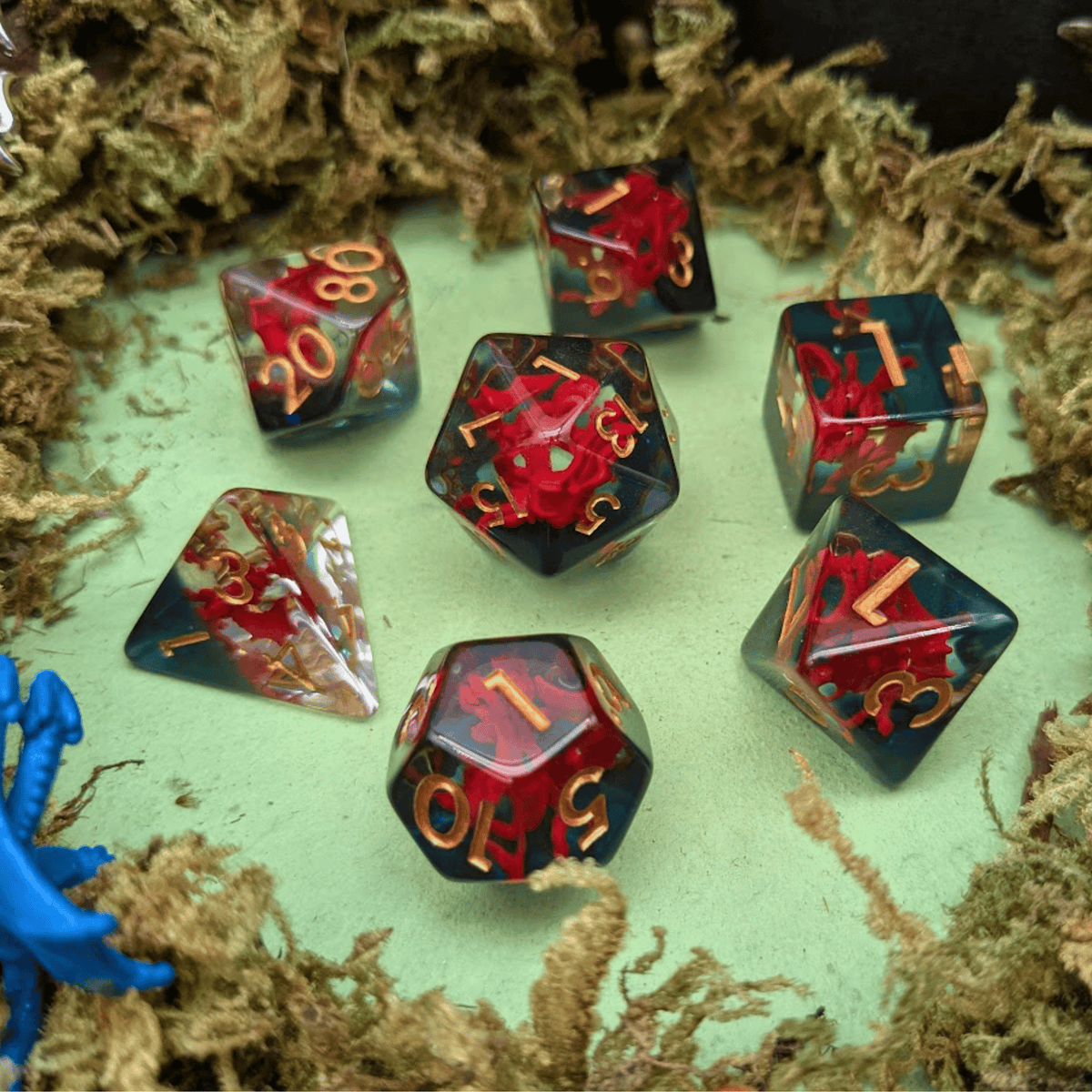 Fire Hydra Inclusion Dice Set