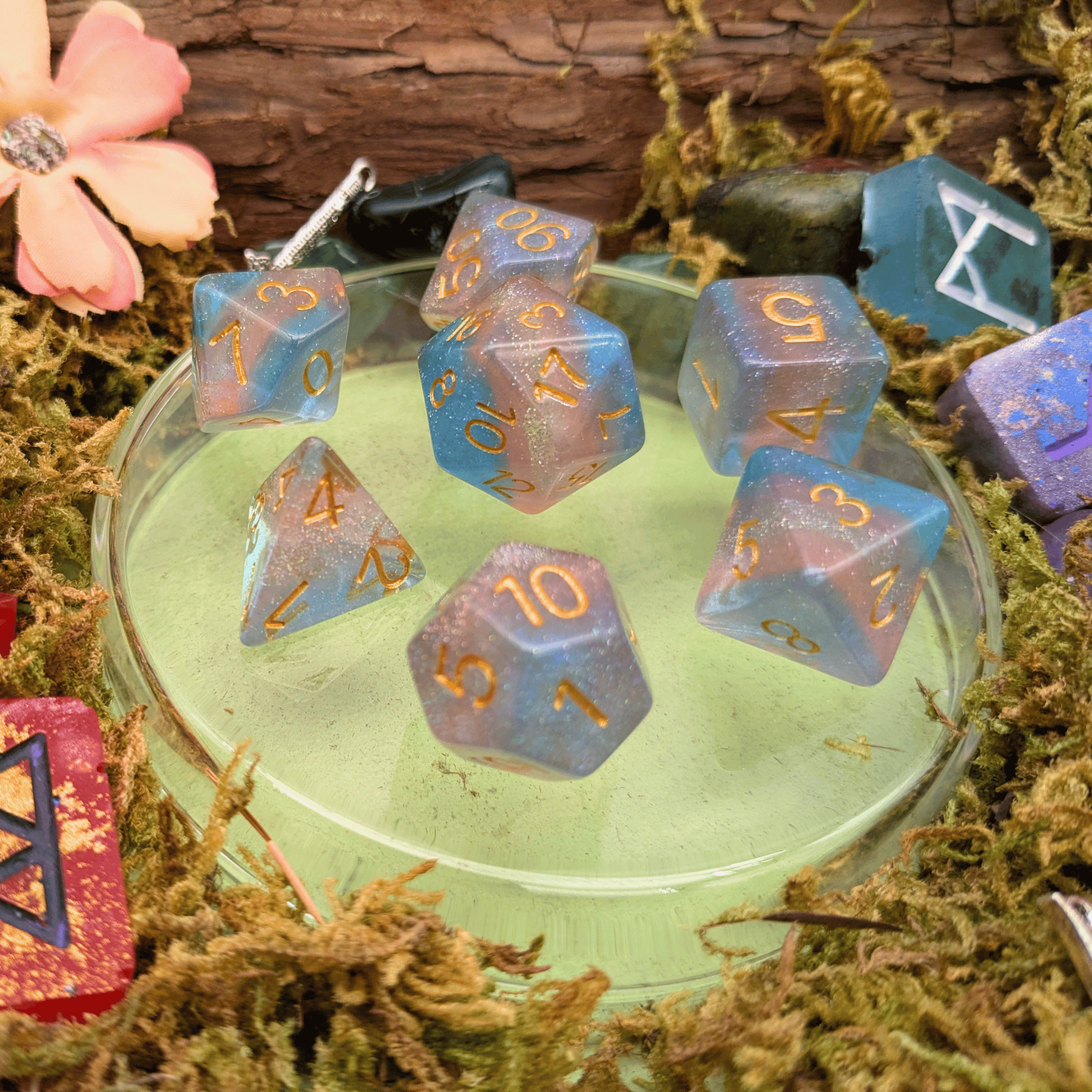 Transgender Pride Flag Dice Set