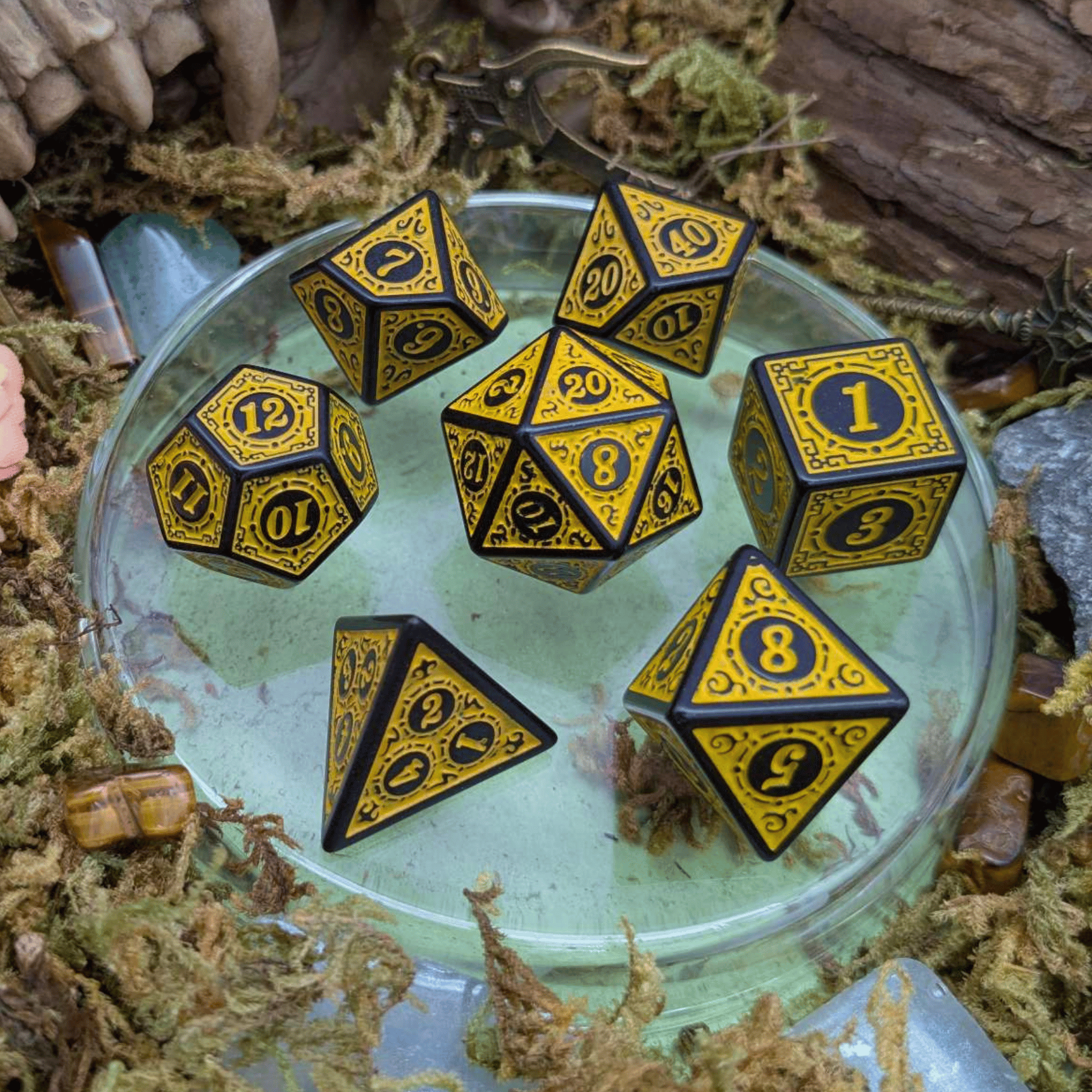 Yellow Zoltar Dice Set