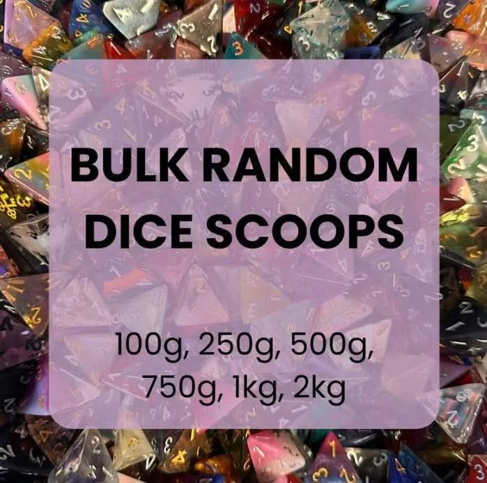 Mystery Bulk Random Dice Scoop for sold by Mystery Dice Goblin