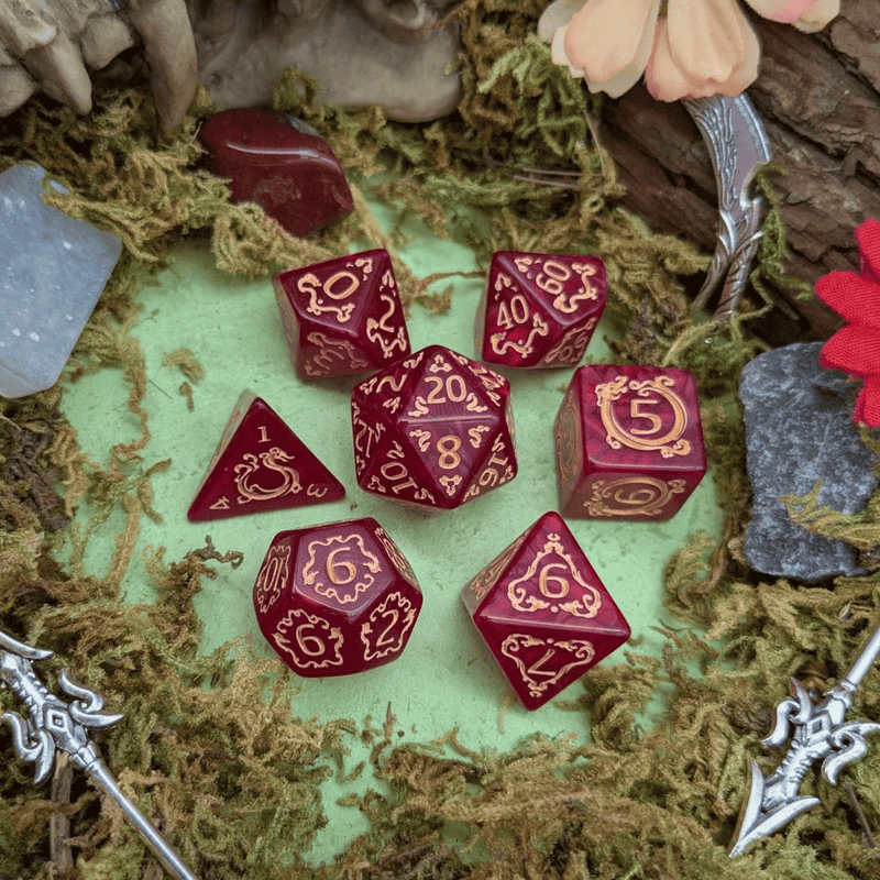 Dragon Red Dice Set