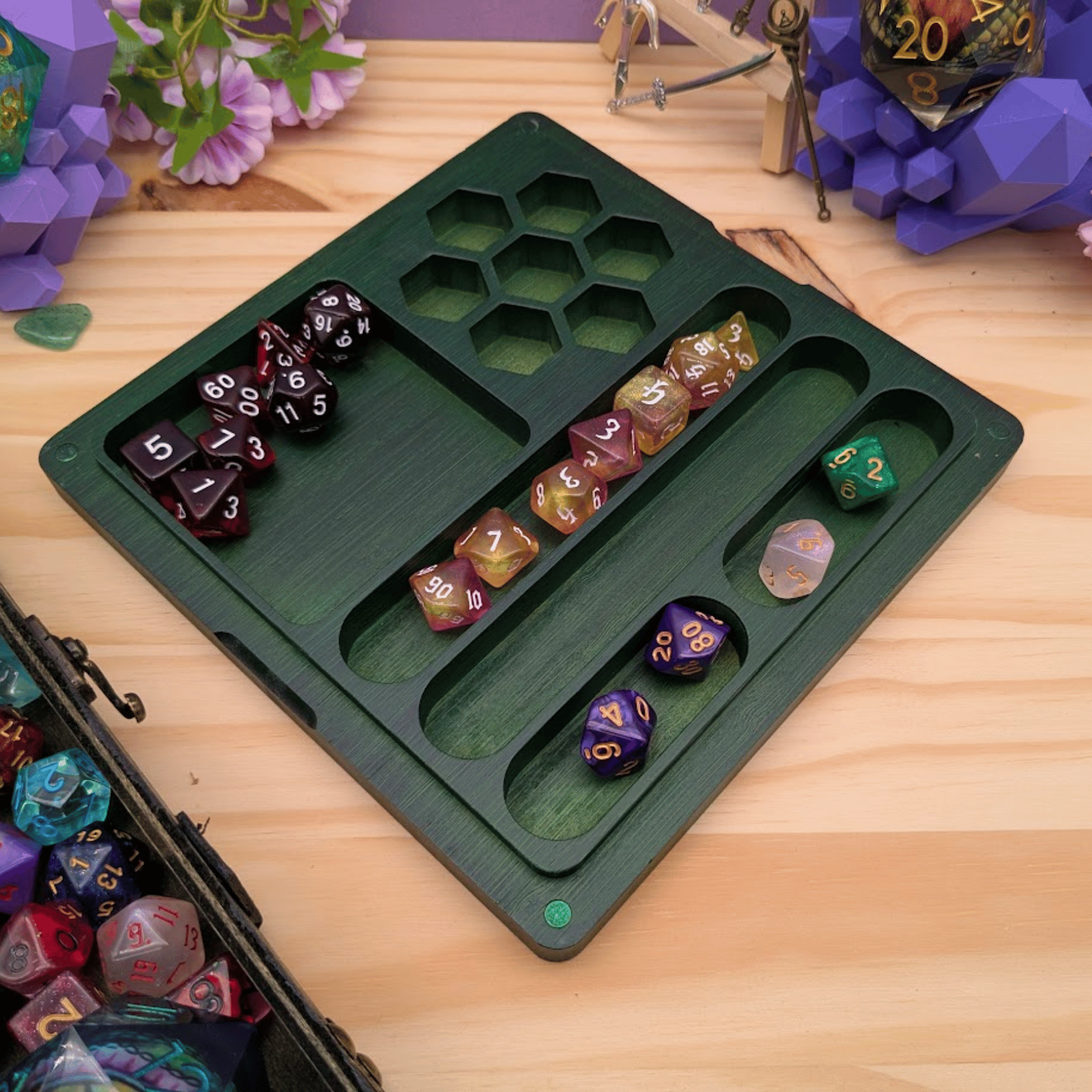 Wooden Dice Box