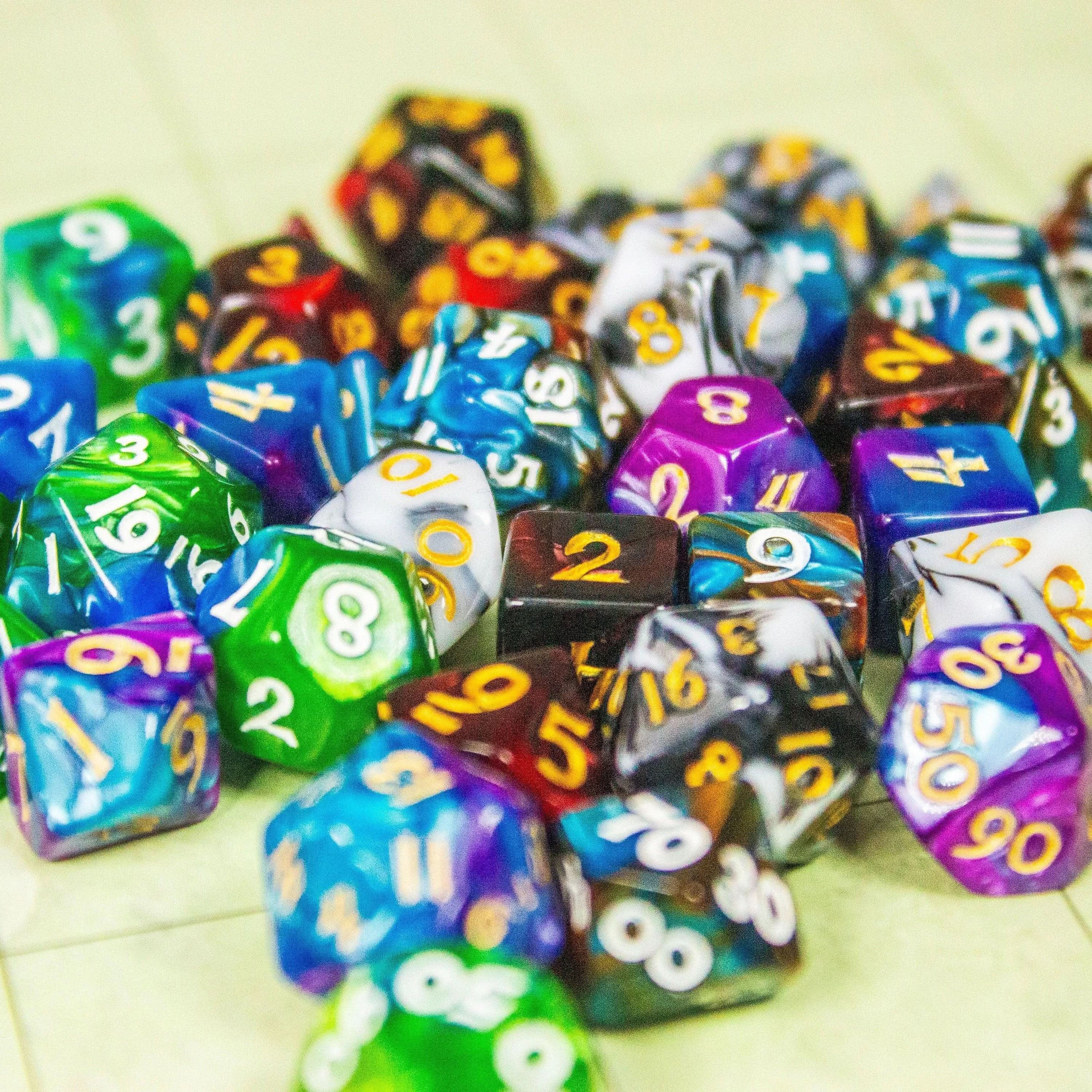 Mystery Mini Dice! Full Set of RPG TTRPG Dice Miniature Dice - MysteryDiceGoblins