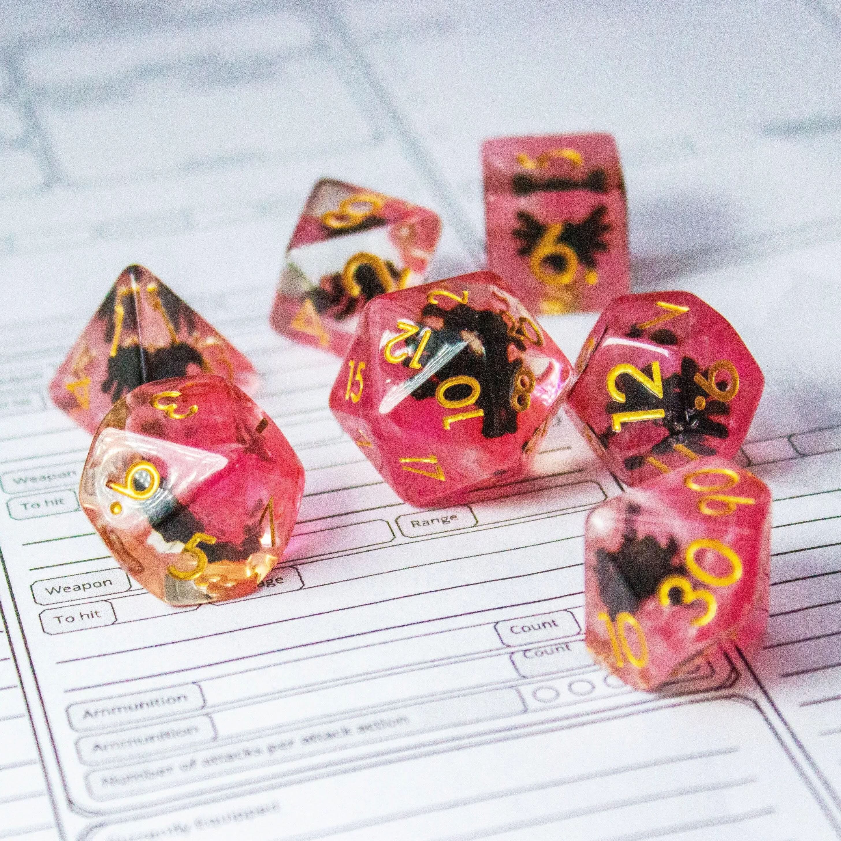 Spiders Dice Set