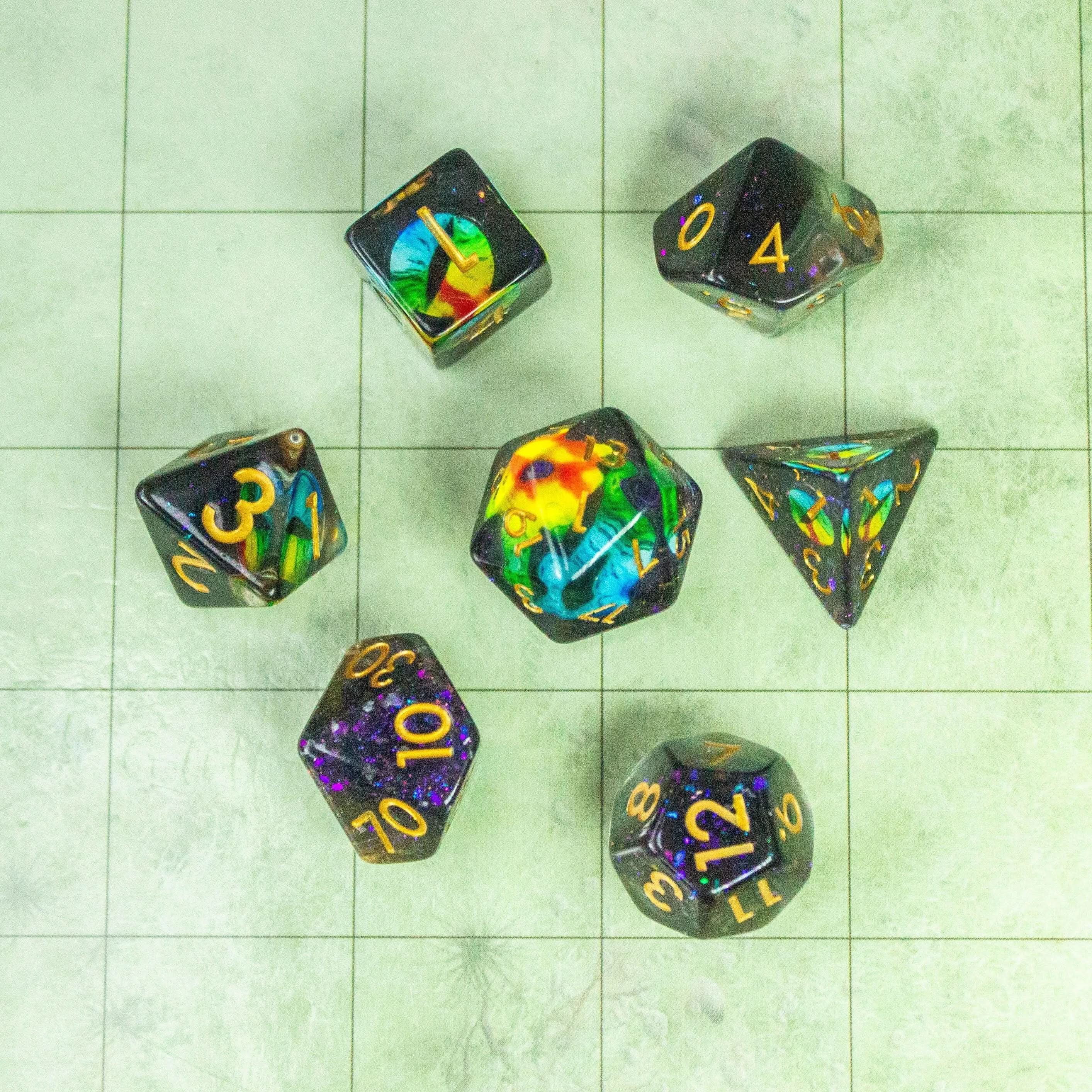 Two Tone Snake Eyes Dice