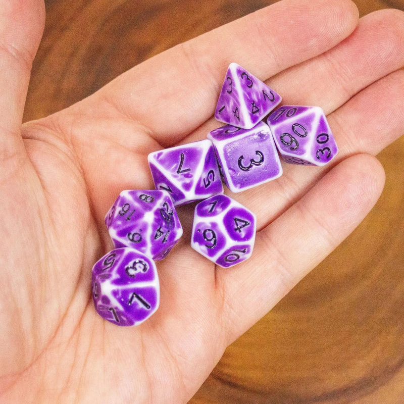 Archaic Light Purple Dice Set