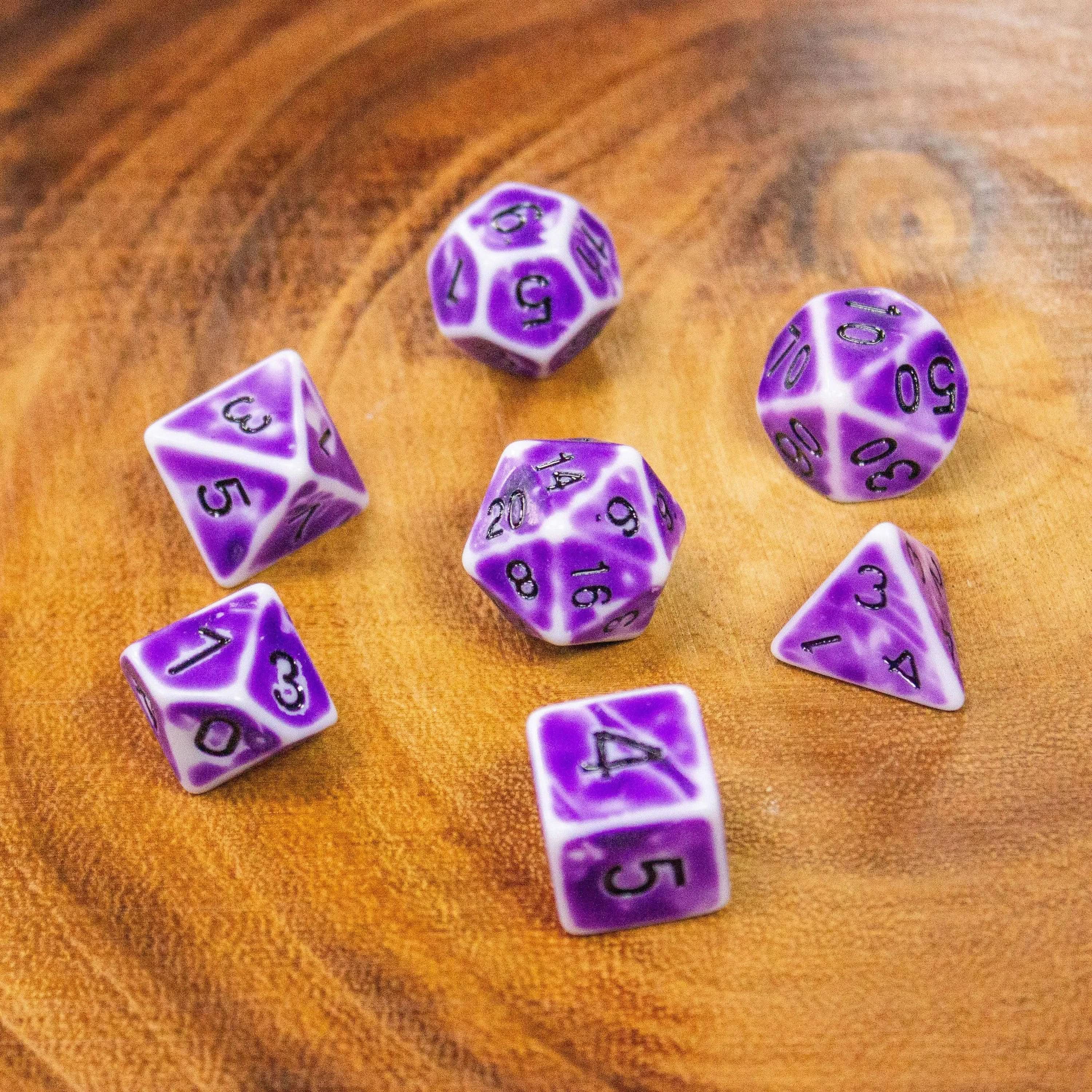 Archaic Light Purple Dice Set