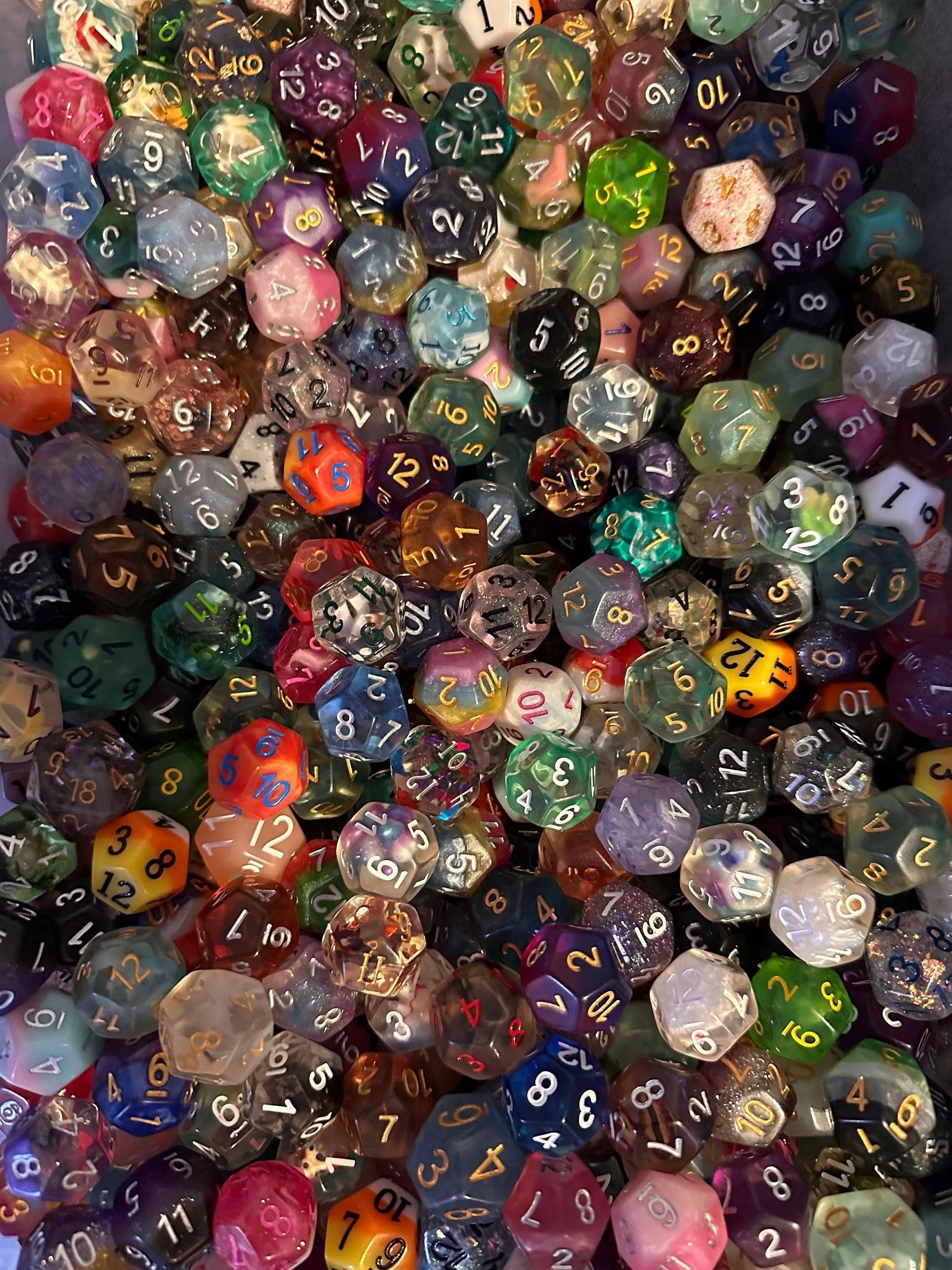 Mystery Bulk Random Dice Scoop | Mixed TTRPG Polyhedral Scoop of Dice | TTRPG Tabletop Role Playing Games | Mystery Dice Scoops - MysteryDiceGoblins