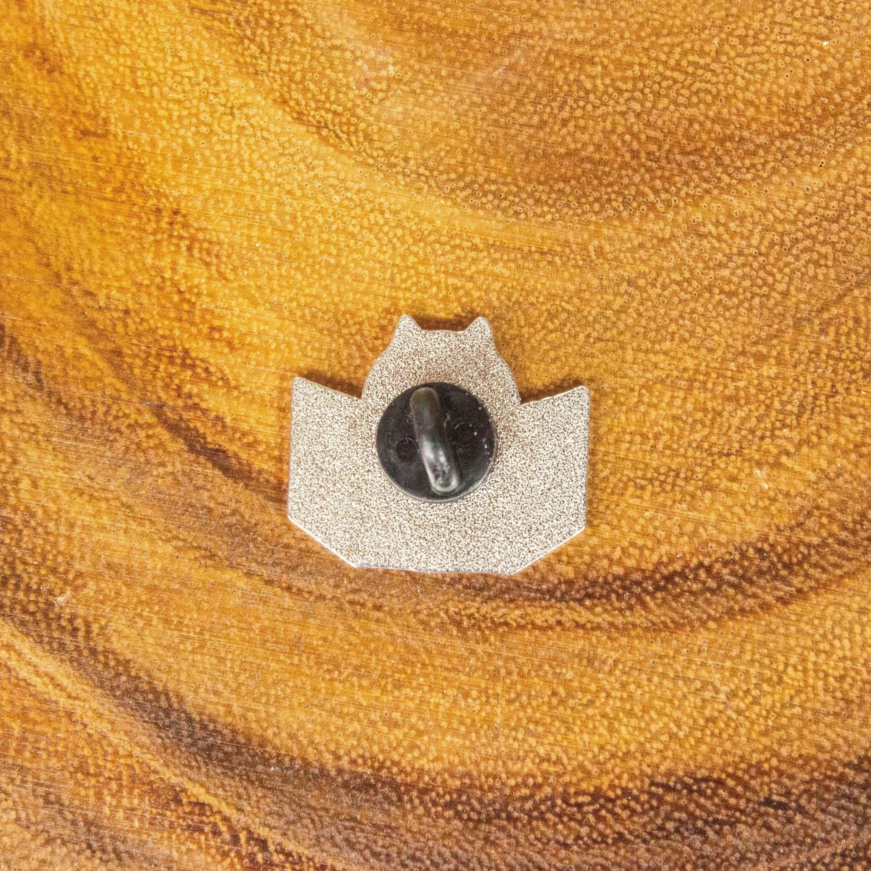 TTRPG Purple Dungeon Meowster Cat Badge Enamel Pin Broach - MysteryDiceGoblins