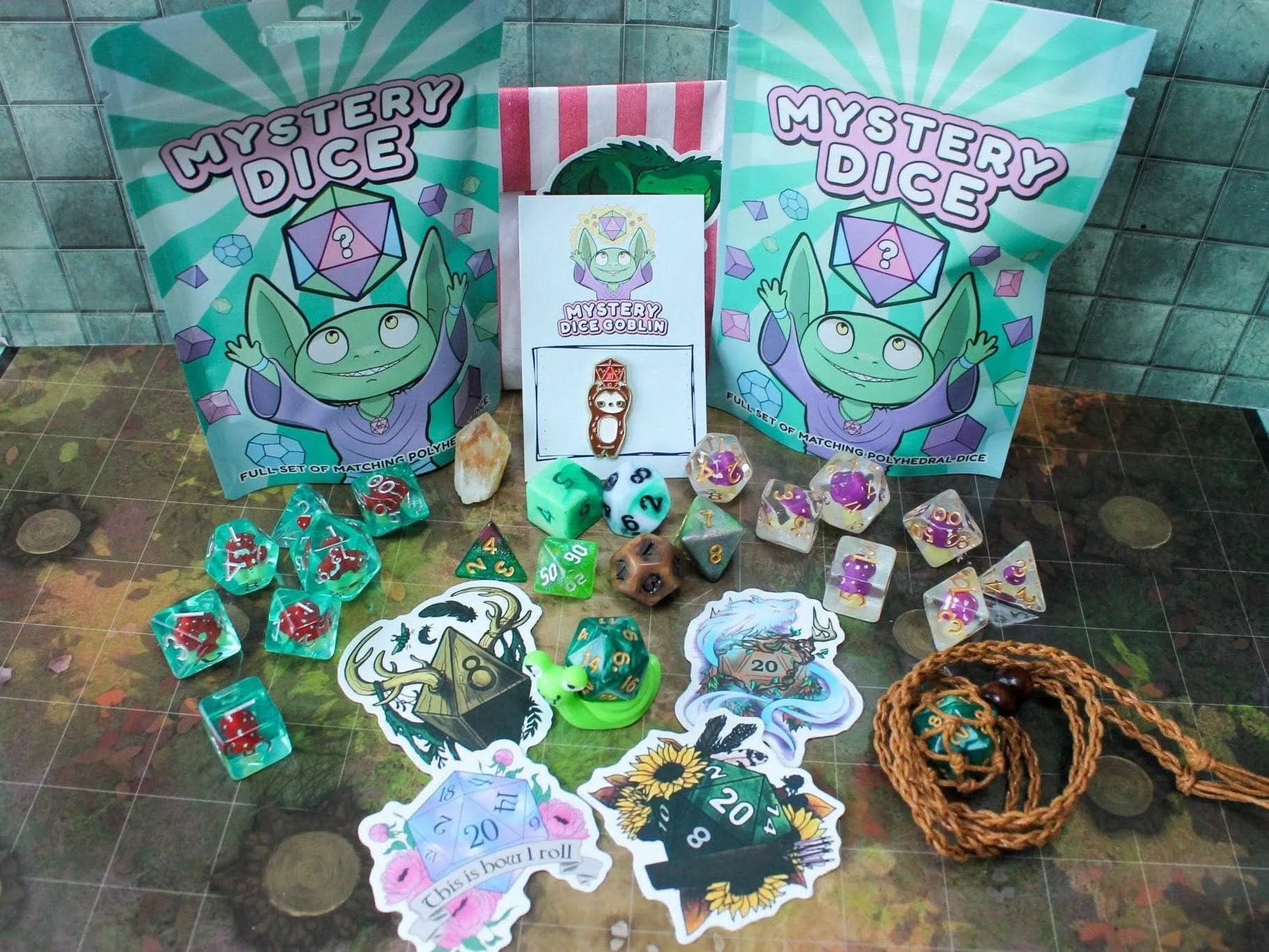 Mushroom TTRPG Gift Box | Druids Gift Box | TTRPG Gifts | | Mystery Dice | - MysteryDiceGoblins