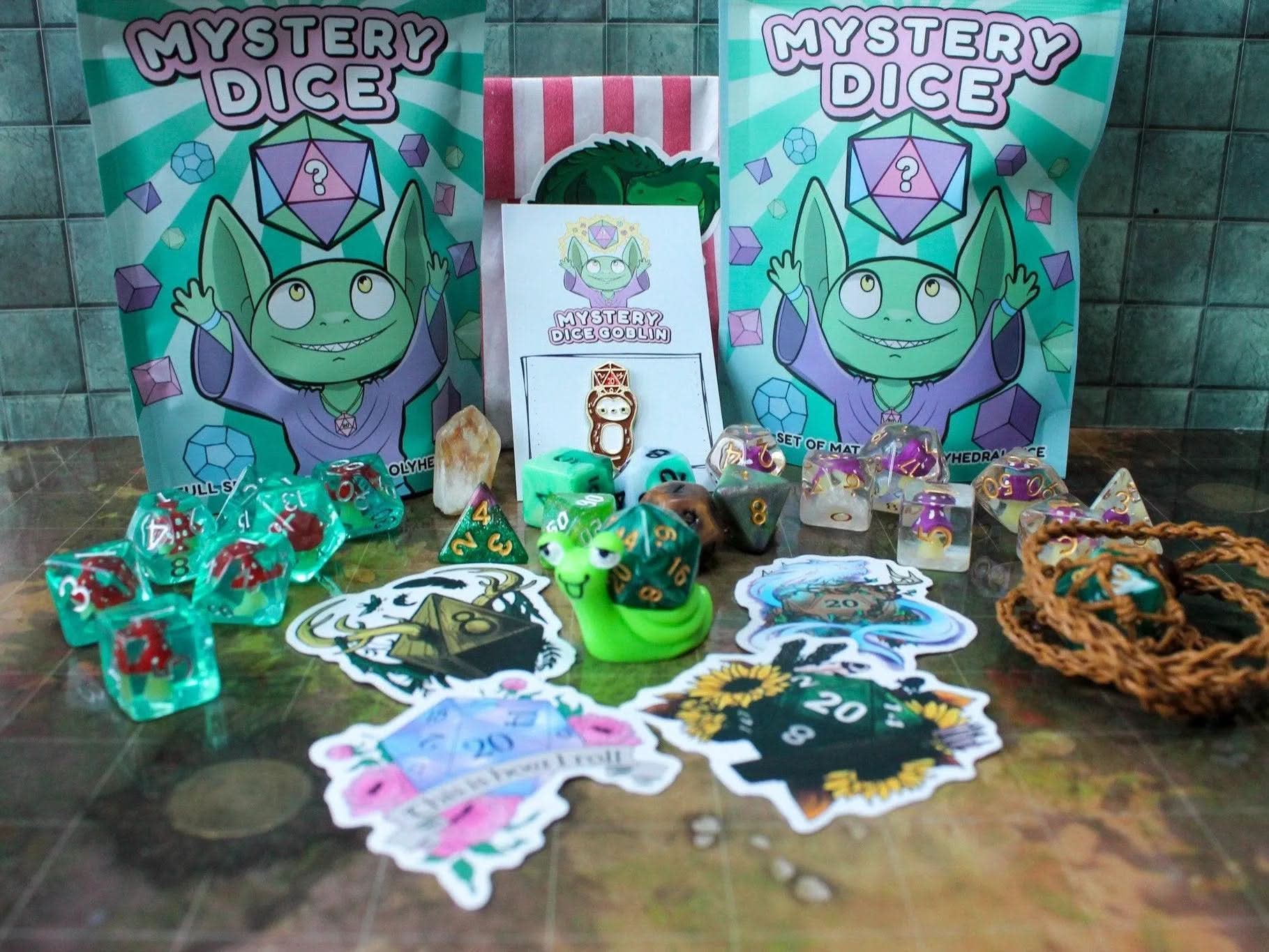 Mushroom TTRPG Gift Box | Druids Gift Box | TTRPG Gifts | | Mystery Dice | - MysteryDiceGoblins