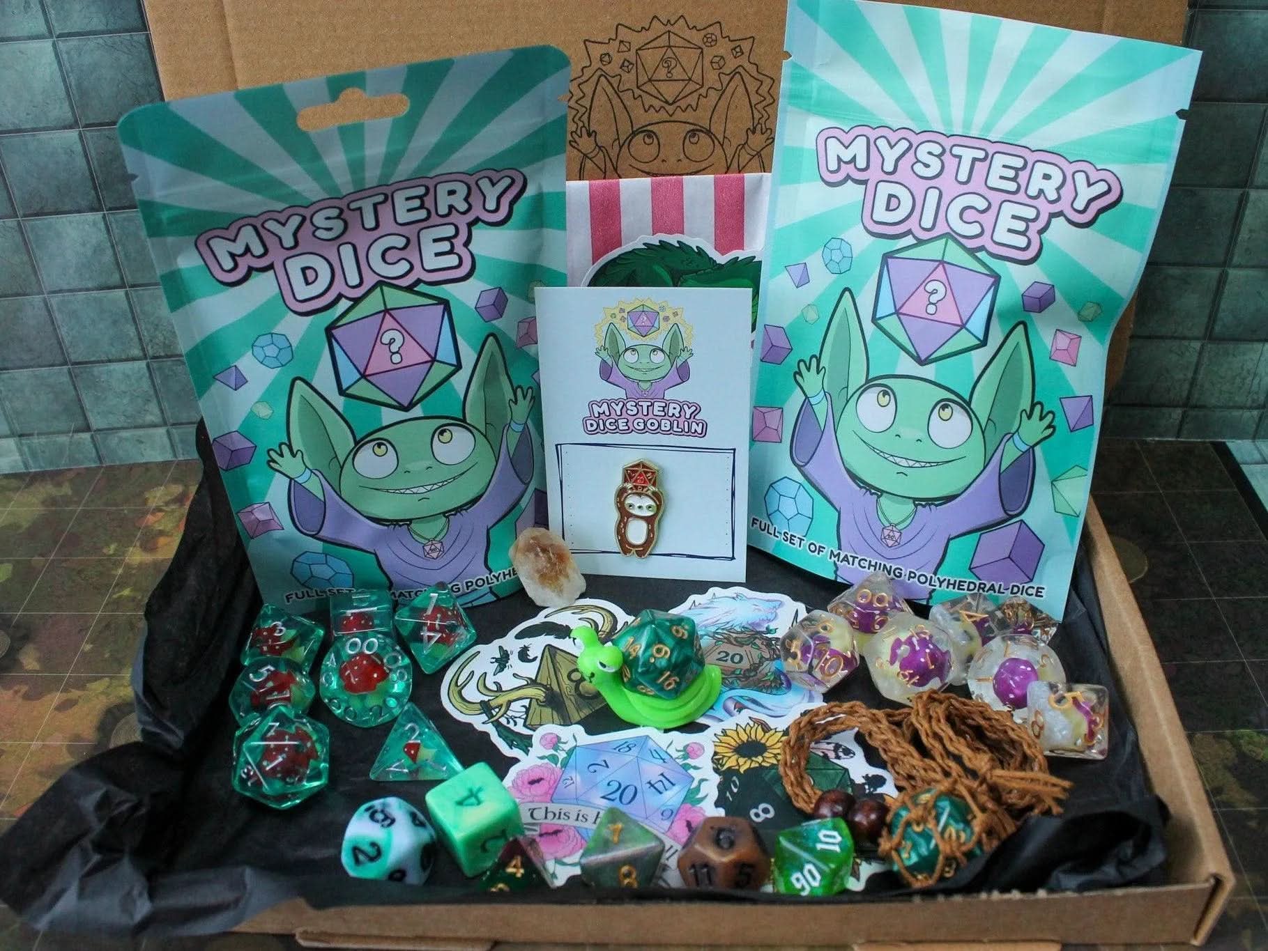 Mushroom TTRPG Gift Box | Druids Gift Box | TTRPG Gifts | | Mystery Dice | - MysteryDiceGoblins