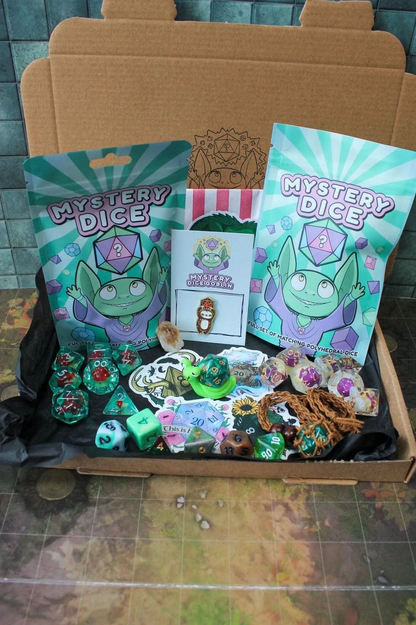 Mushroom TTRPG Gift Box | Druids Gift Box | TTRPG Gifts | | Mystery Dice | - MysteryDiceGoblins