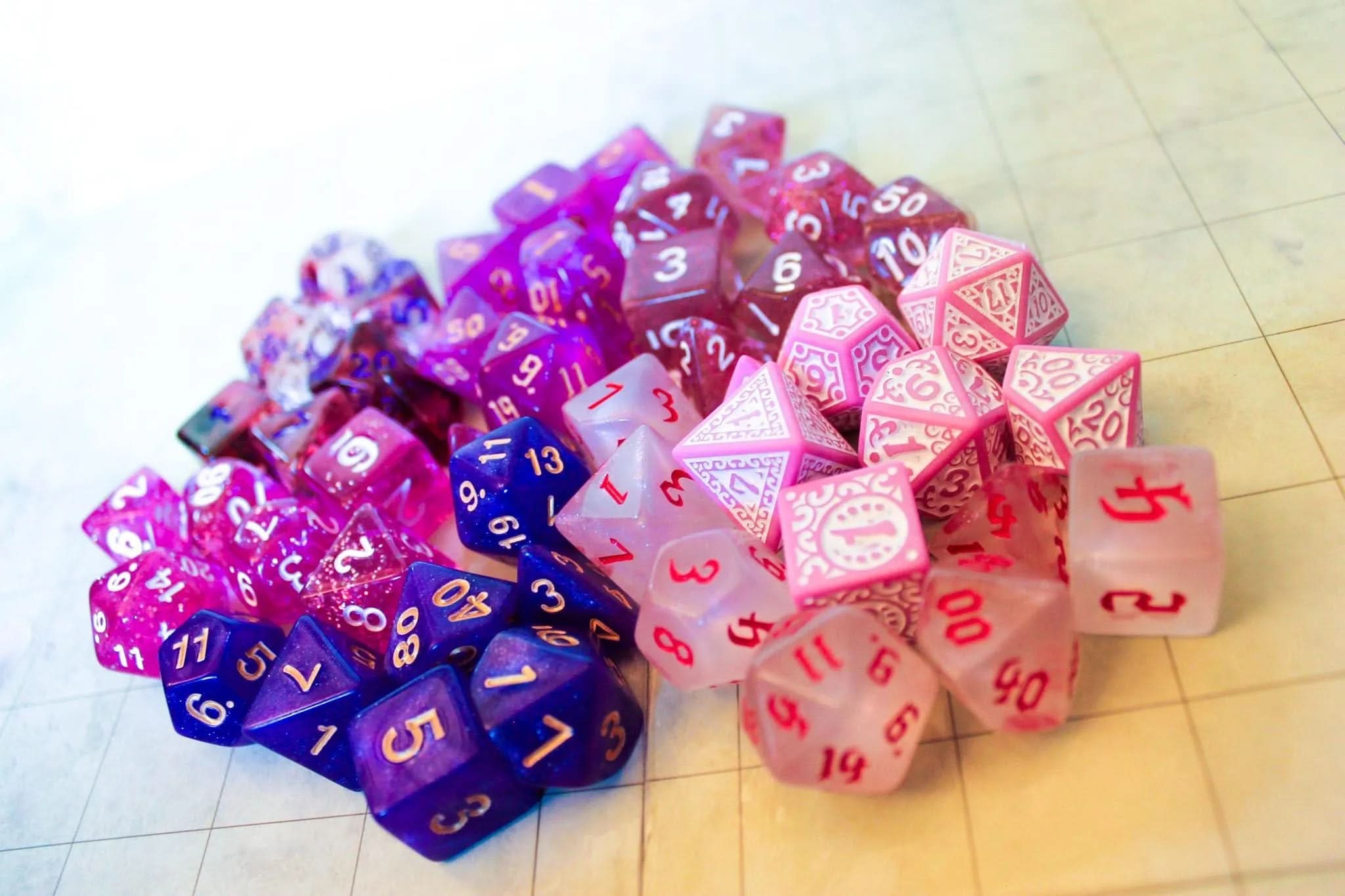 Critical Love Mystery Dice Bags | Valentines themed Dice Bags | Mystery Dice | TTRPG Dice | TTRPG Gifts - MysteryDiceGoblins