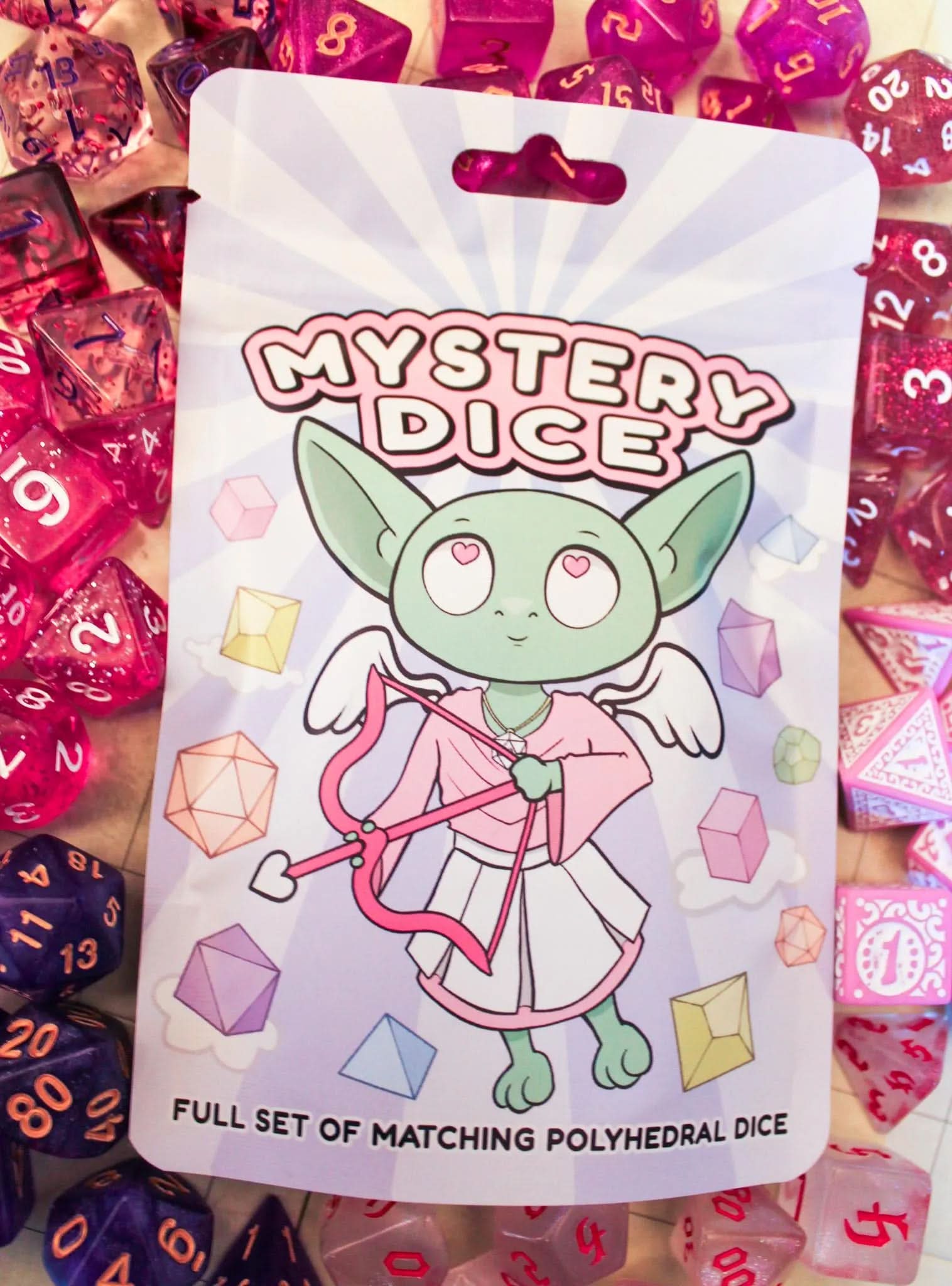 Critical Love Mystery Dice Bags | Valentines themed Dice Bags | Mystery Dice | TTRPG Dice | TTRPG Gifts - MysteryDiceGoblins