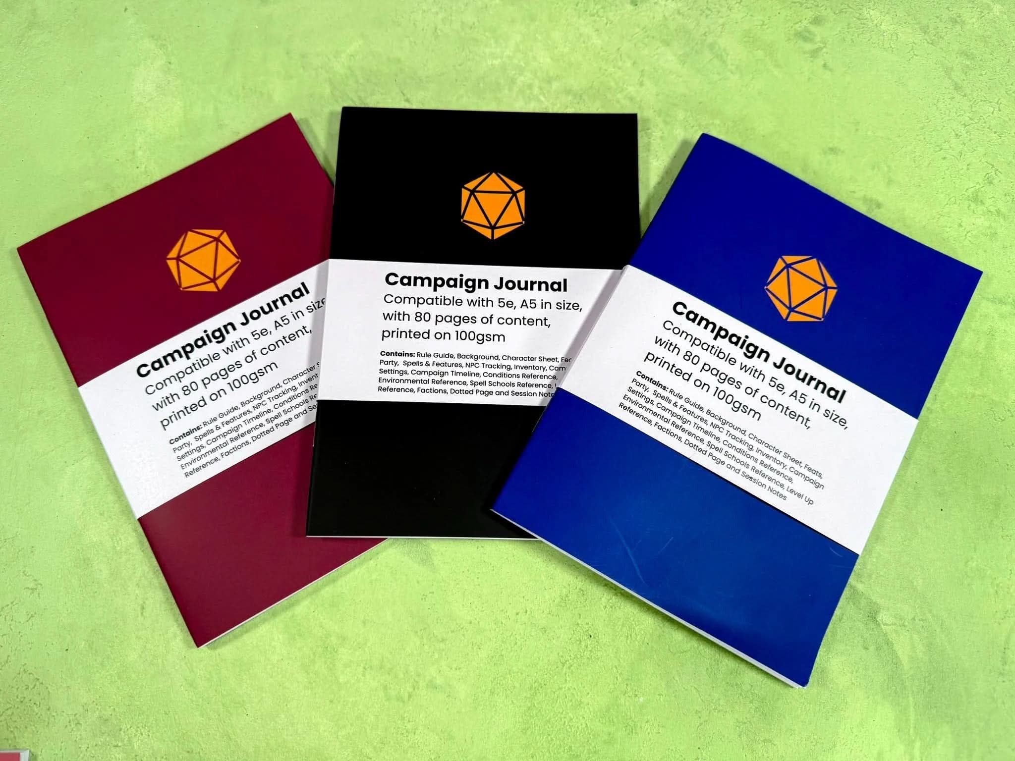 TTRPG Campaign Journal | TTRPG Notebook | RPG Journal | RPG Notebook for | 5E Notebook | 5E Campaign | TTRPG Gifts - MysteryDiceGoblins