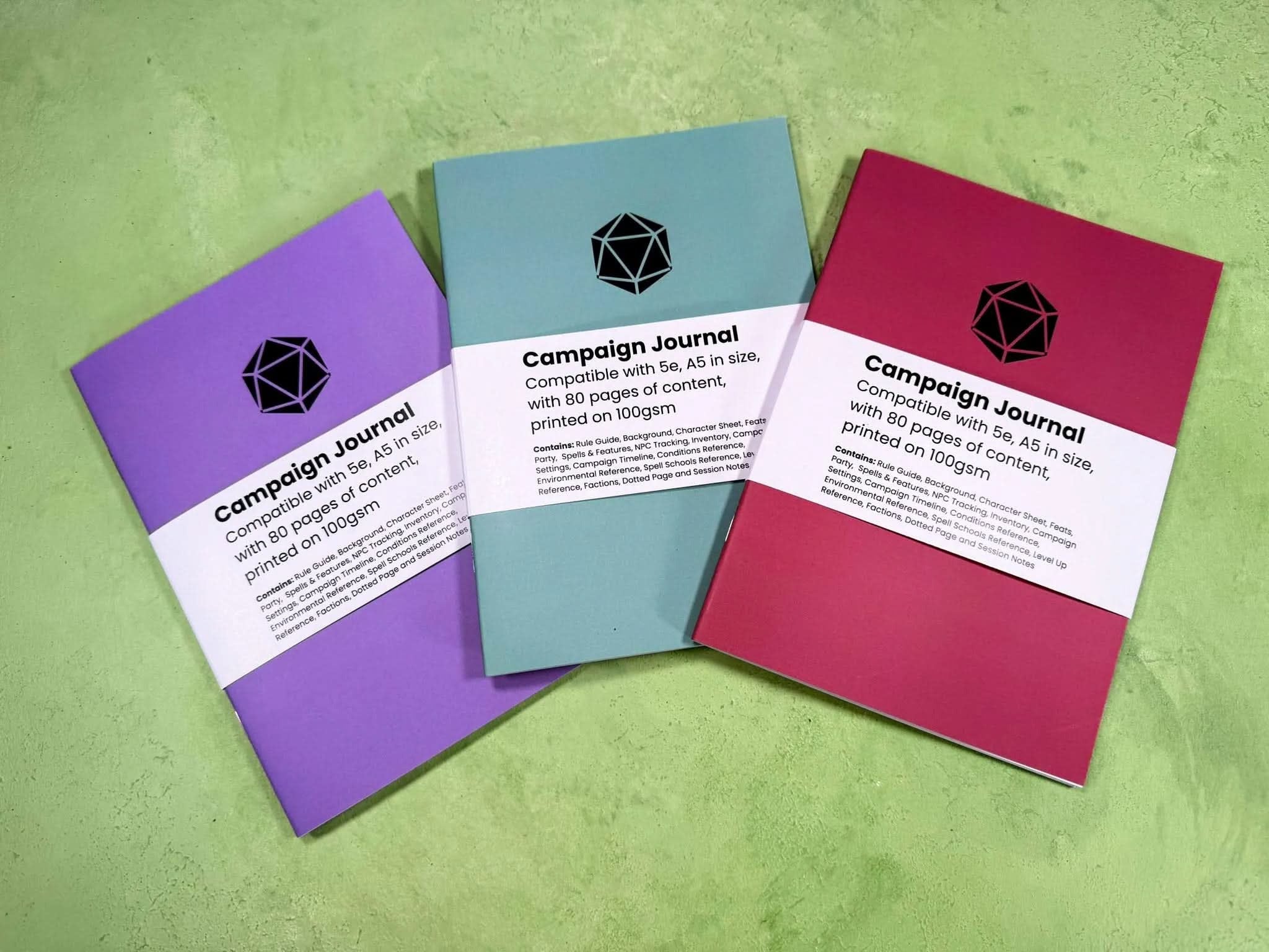 TTRPG Campaign Journal | TTRPG Notebook | RPG Journal | RPG Notebook for | 5E Notebook | 5E Campaign | TTRPG Gifts - MysteryDiceGoblins