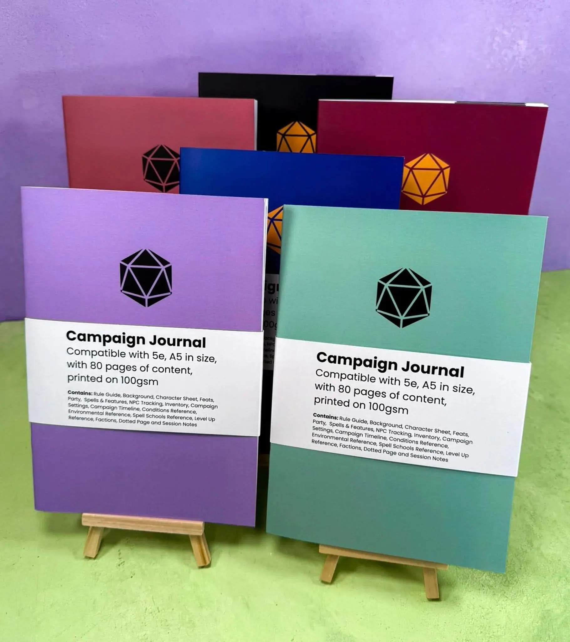 TTRPG Campaign Journal | TTRPG Notebook | RPG Journal | RPG Notebook for | 5E Notebook | 5E Campaign | TTRPG Gifts - MysteryDiceGoblins