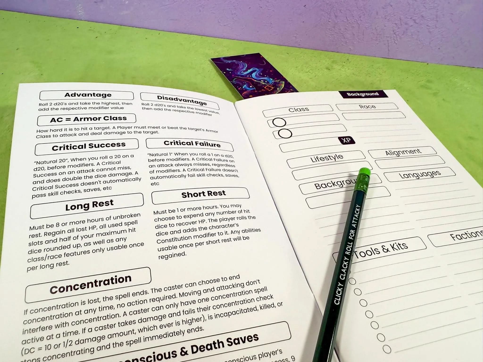 TTRPG Campaign Pack | TTRPG Starter Kit | RPG Campaign Pack | TTRPG Notebook | 5E Notebook | TTRPG Pencils | TTRPG Gift | RPG Notebook | Mystery Dice - MysteryDiceGoblins