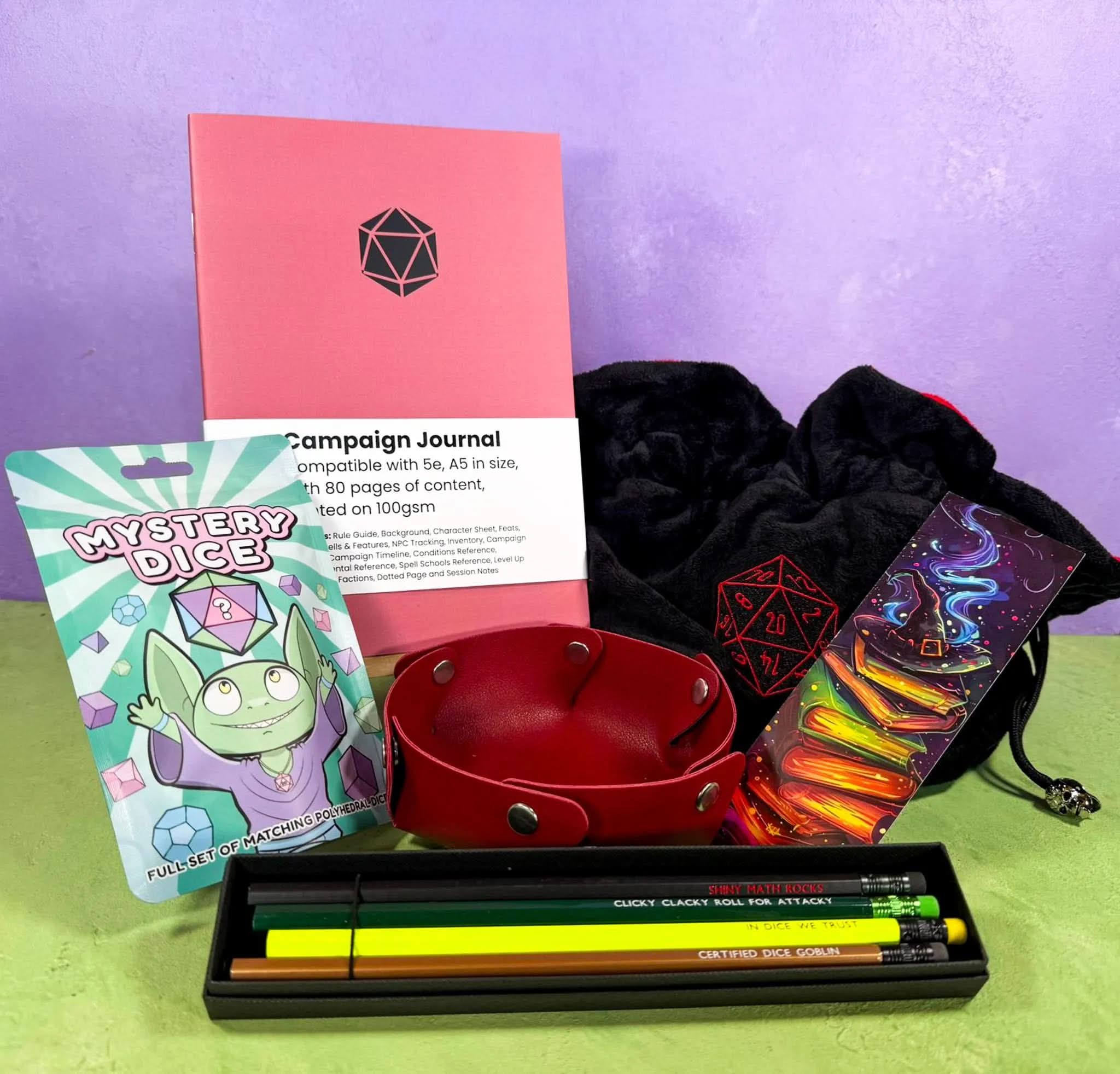 TTRPG Campaign Pack | TTRPG Starter Kit | RPG Campaign Pack | TTRPG Notebook | 5E Notebook | TTRPG Pencils | TTRPG Gift | RPG Notebook | Mystery Dice - MysteryDiceGoblins