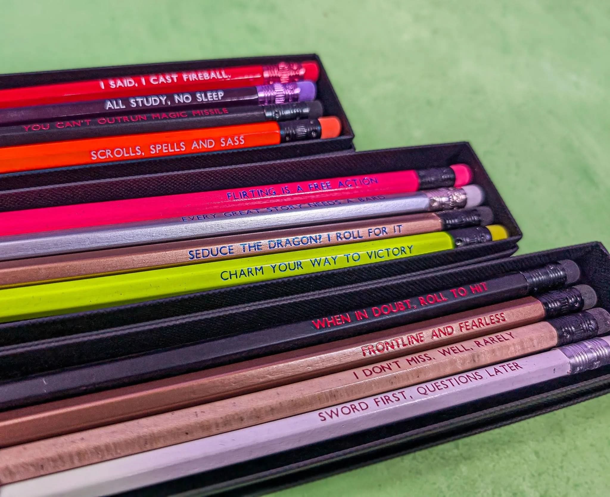 TTRPG Class Pencils | Pencils | Class Specific TTRPG Accessories | TTRPG Gifts | RPG Gifts | TTRPG Character - MysteryDiceGoblins