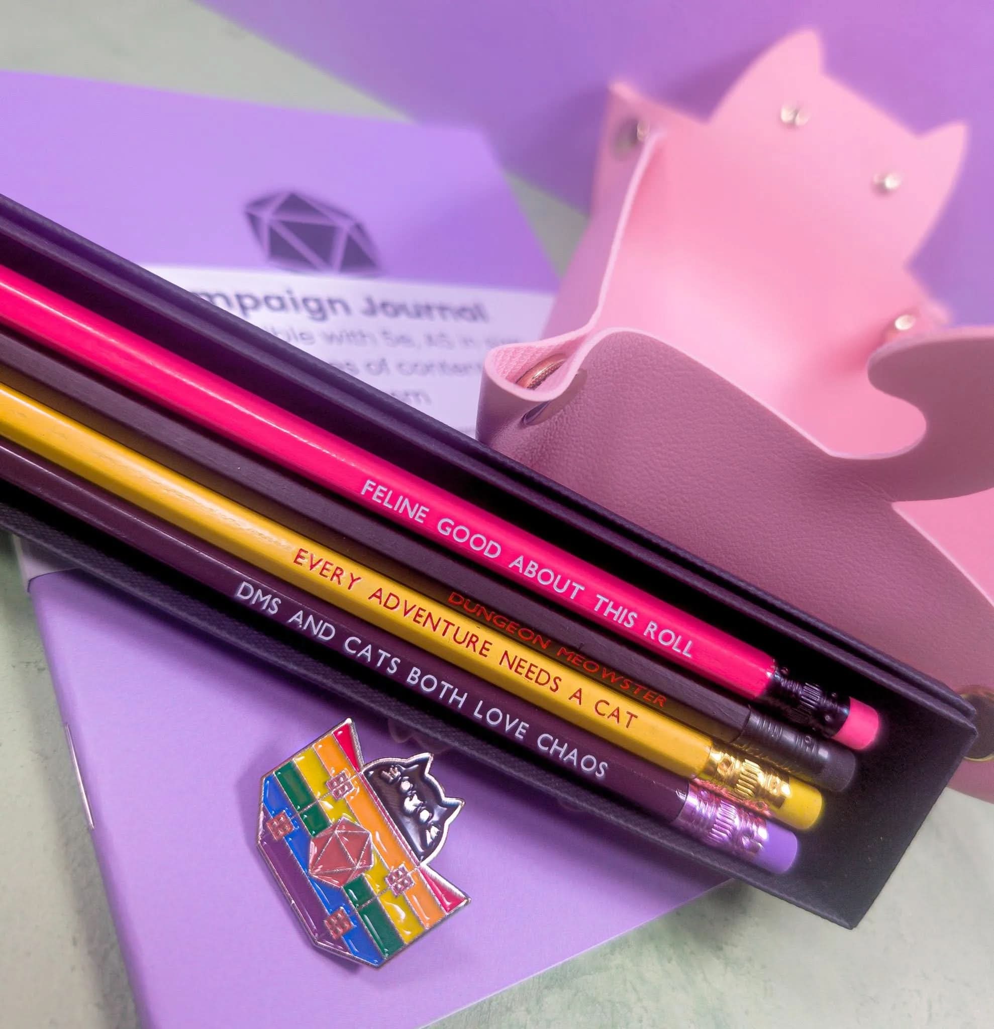 Cat Pencils | Dungeon meowster | Perfect for Cats and Catacombs