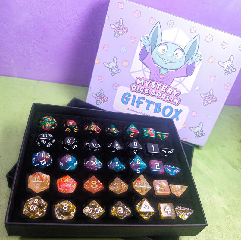 Mystery Dice Box | Display Box and rolling tray
