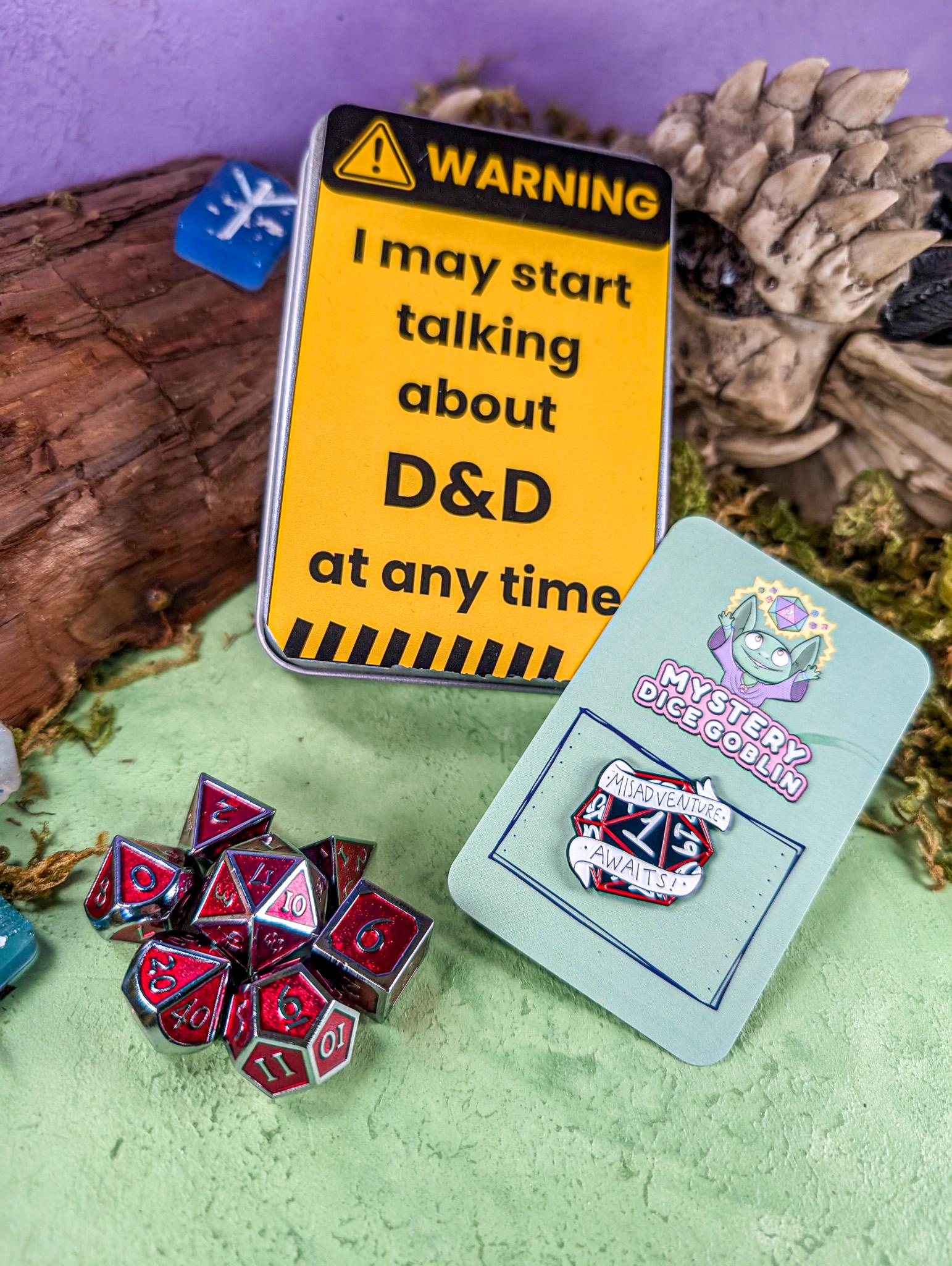 TTRPG Gift Tin | Dice Tin | Dice Storage | | RPG Dice | | TTRPG Gift Tin | Novelty Dice Tin | Dice Tin | TTRPG 5E - MysteryDiceGoblins