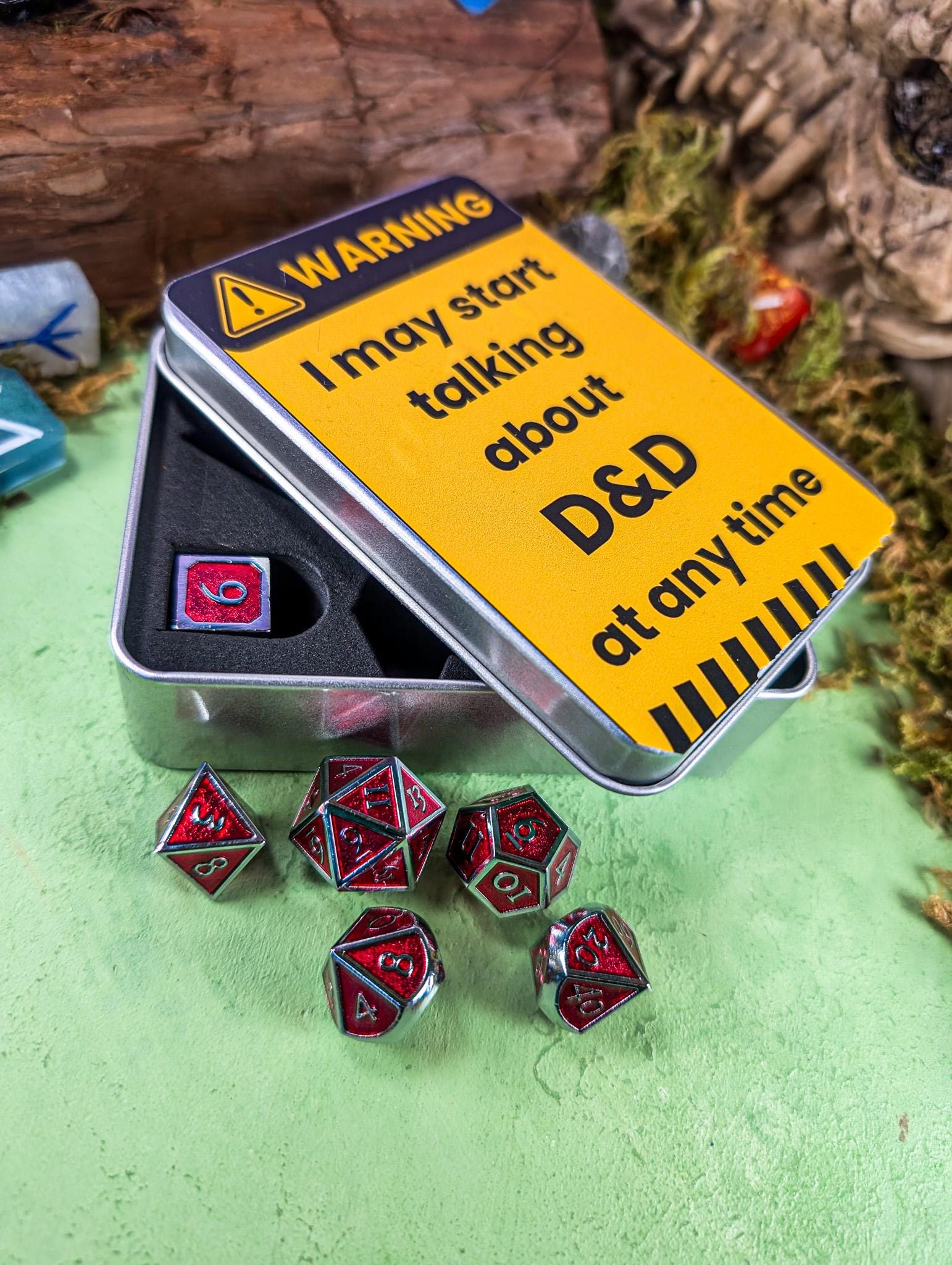 TTRPG Gift Tin | Dice Tin | Dice Storage | | RPG Dice | | TTRPG Gift Tin | Novelty Dice Tin | Dice Tin | TTRPG 5E - MysteryDiceGoblins
