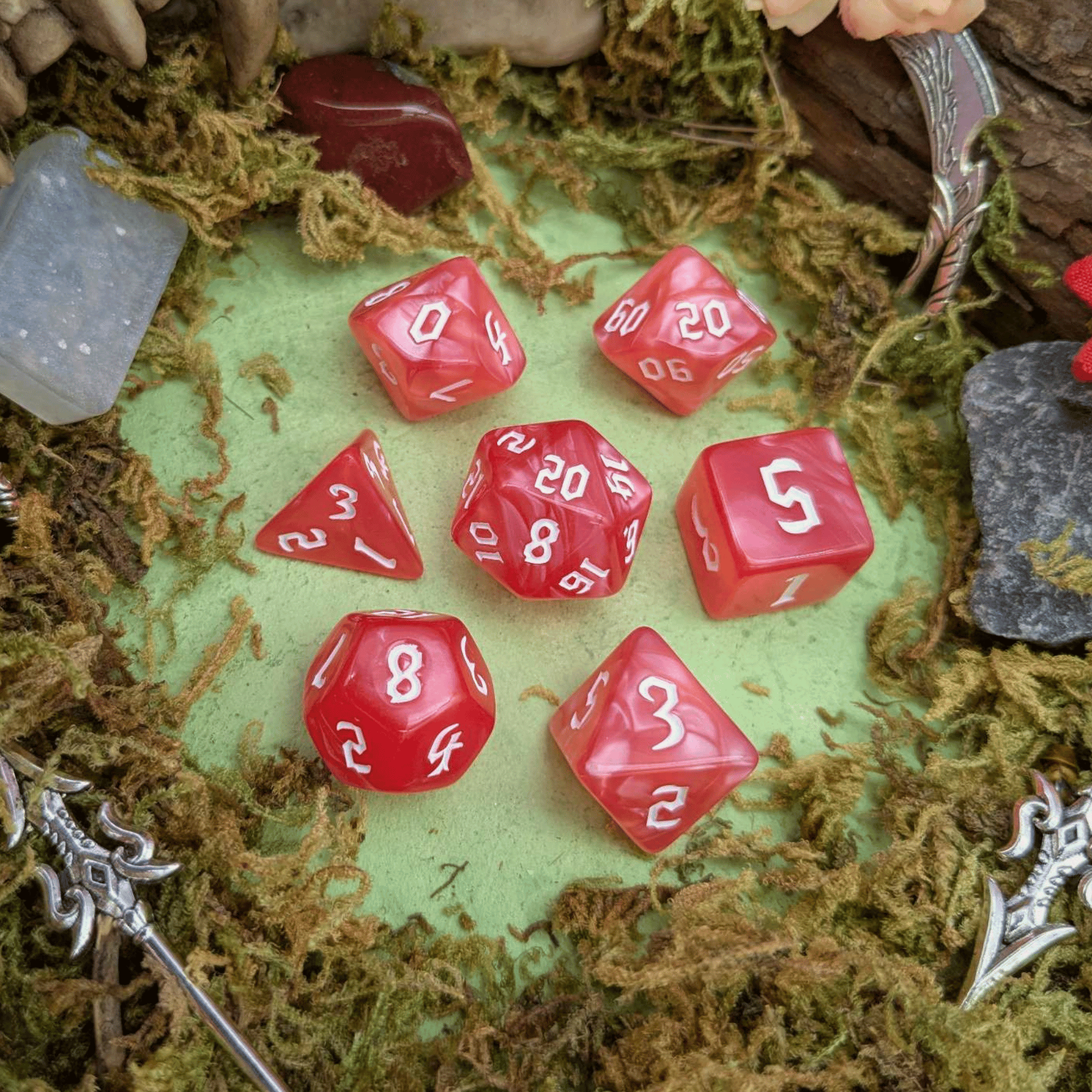Pink Mist Dice Set