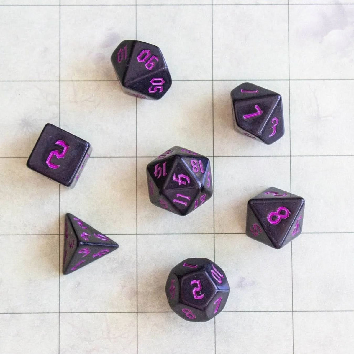 Pink Witch Dice Set