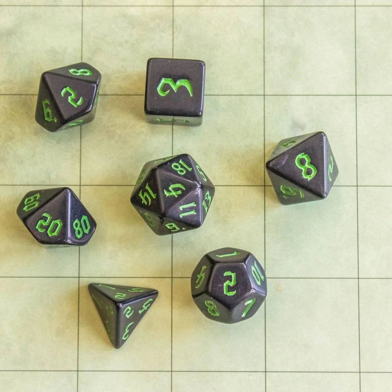 Green Witch Dice Set