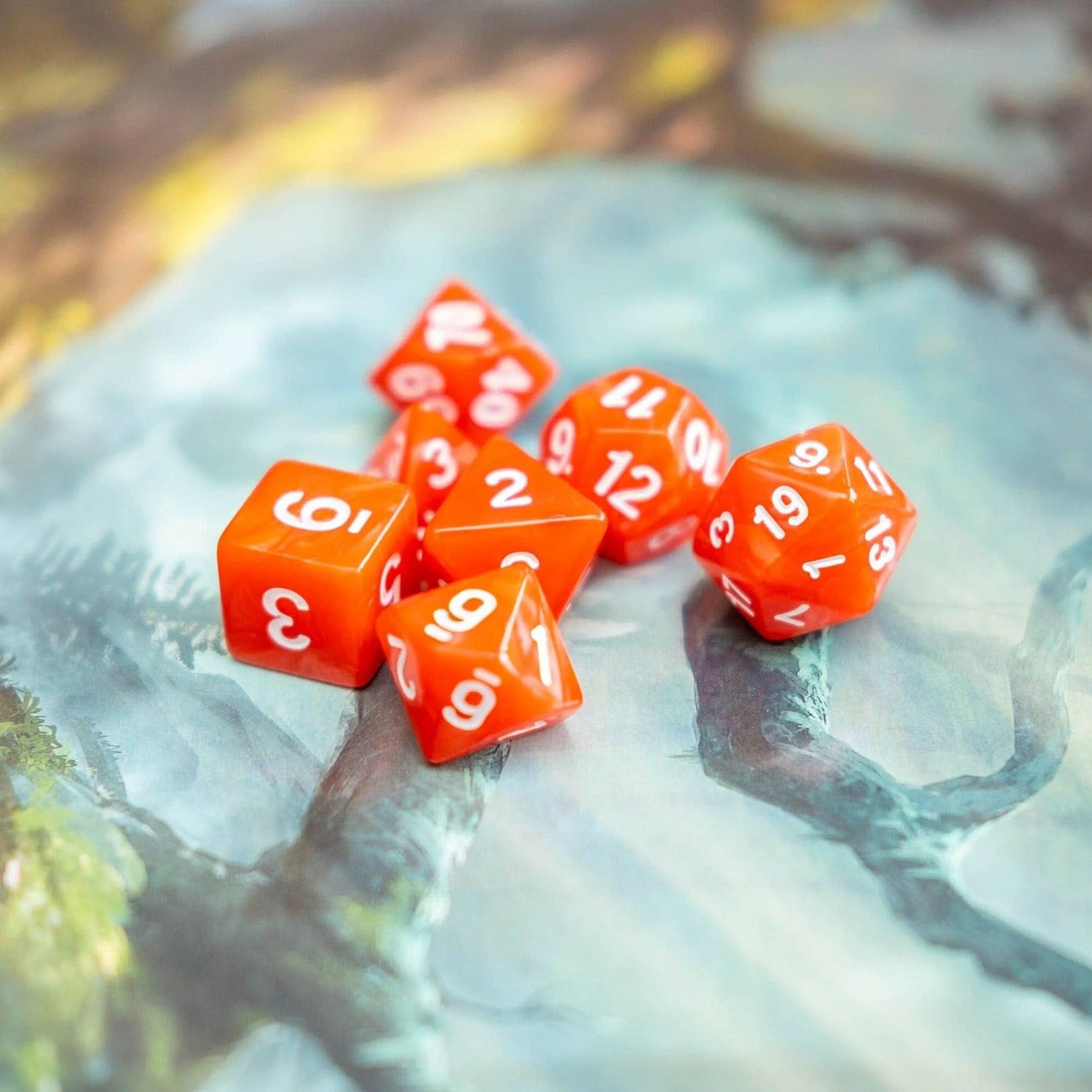 Blood Red Dice TTRPG Dice Set - Mystery Dice Goblin