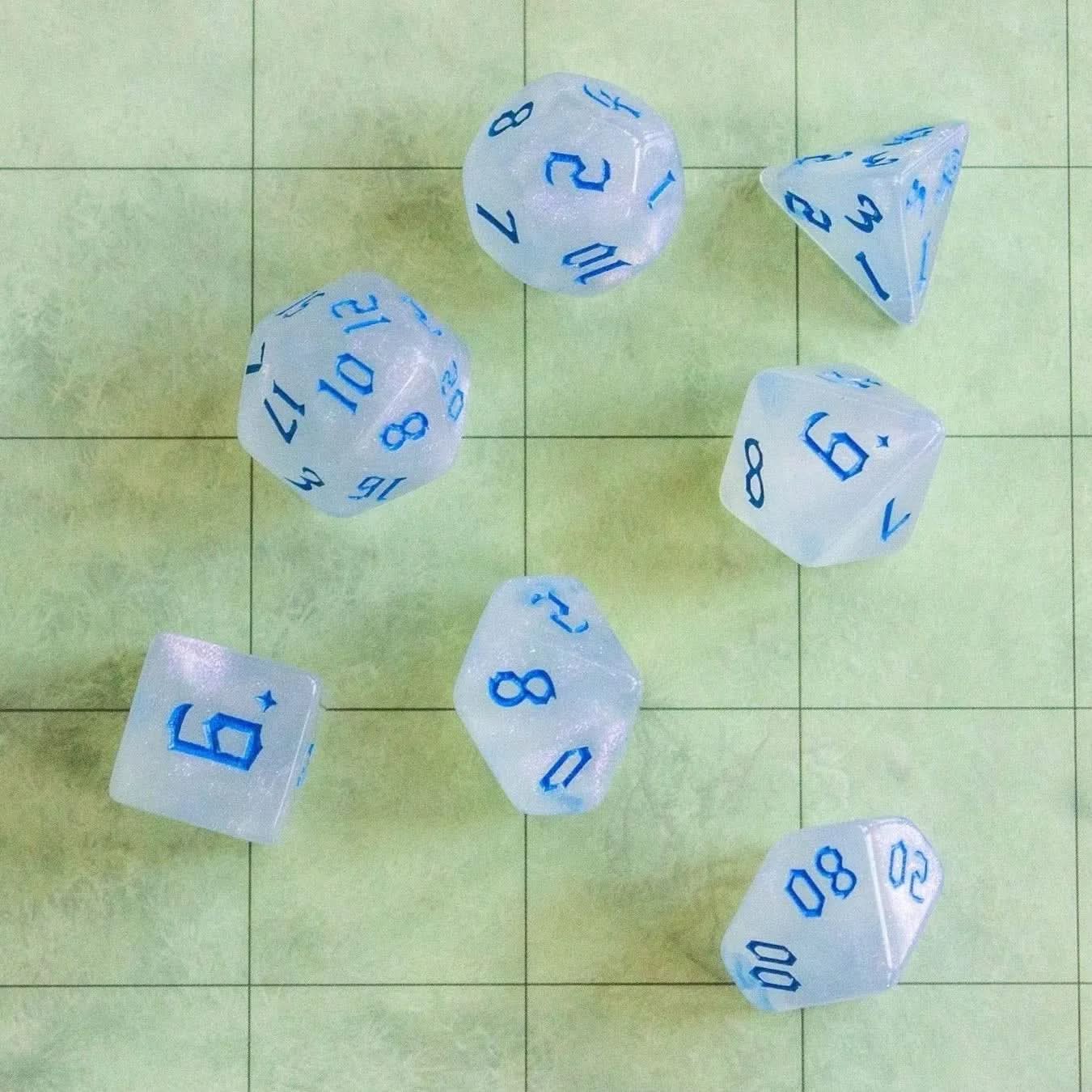 Blue Fog Dice Set