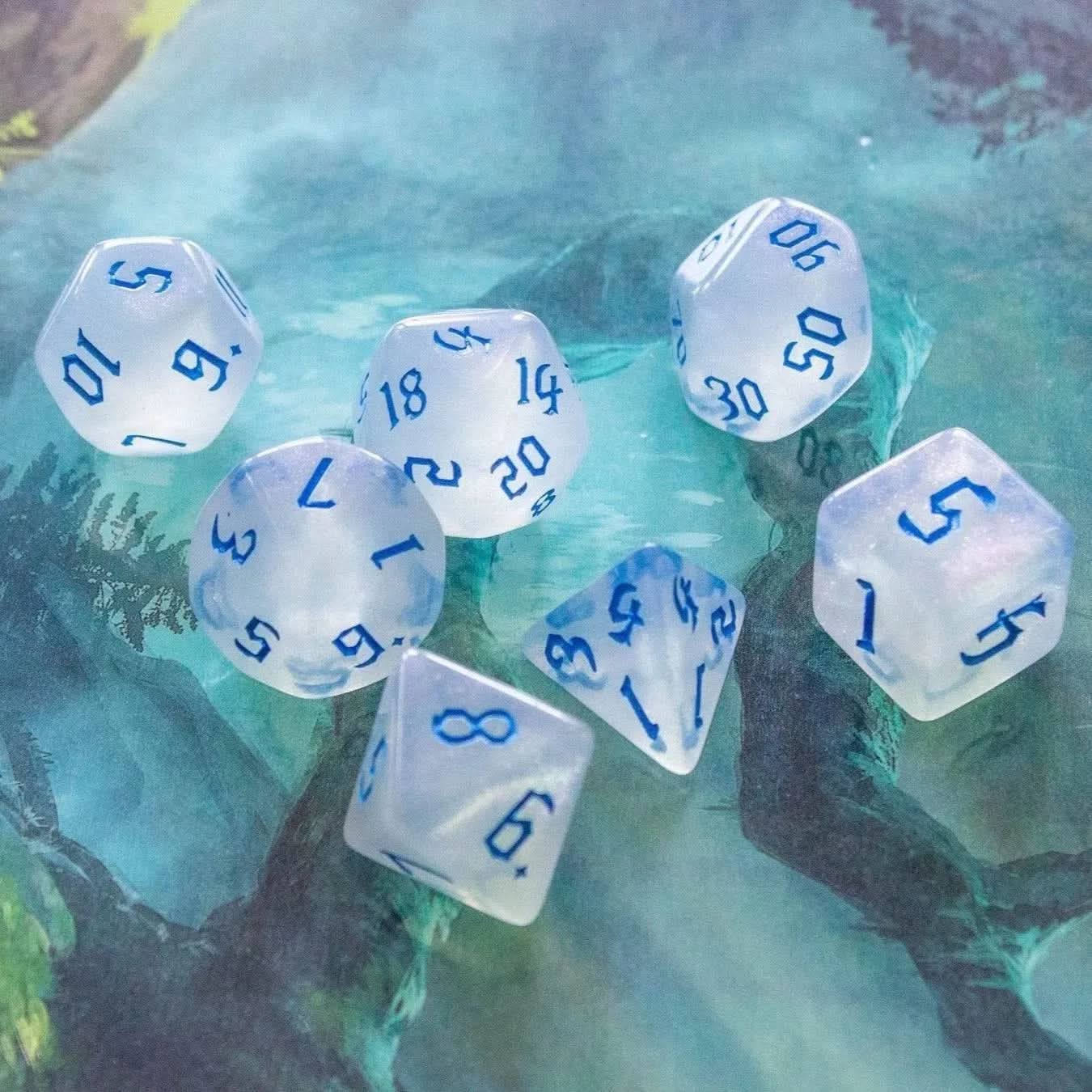 Blue Fog Dice Set