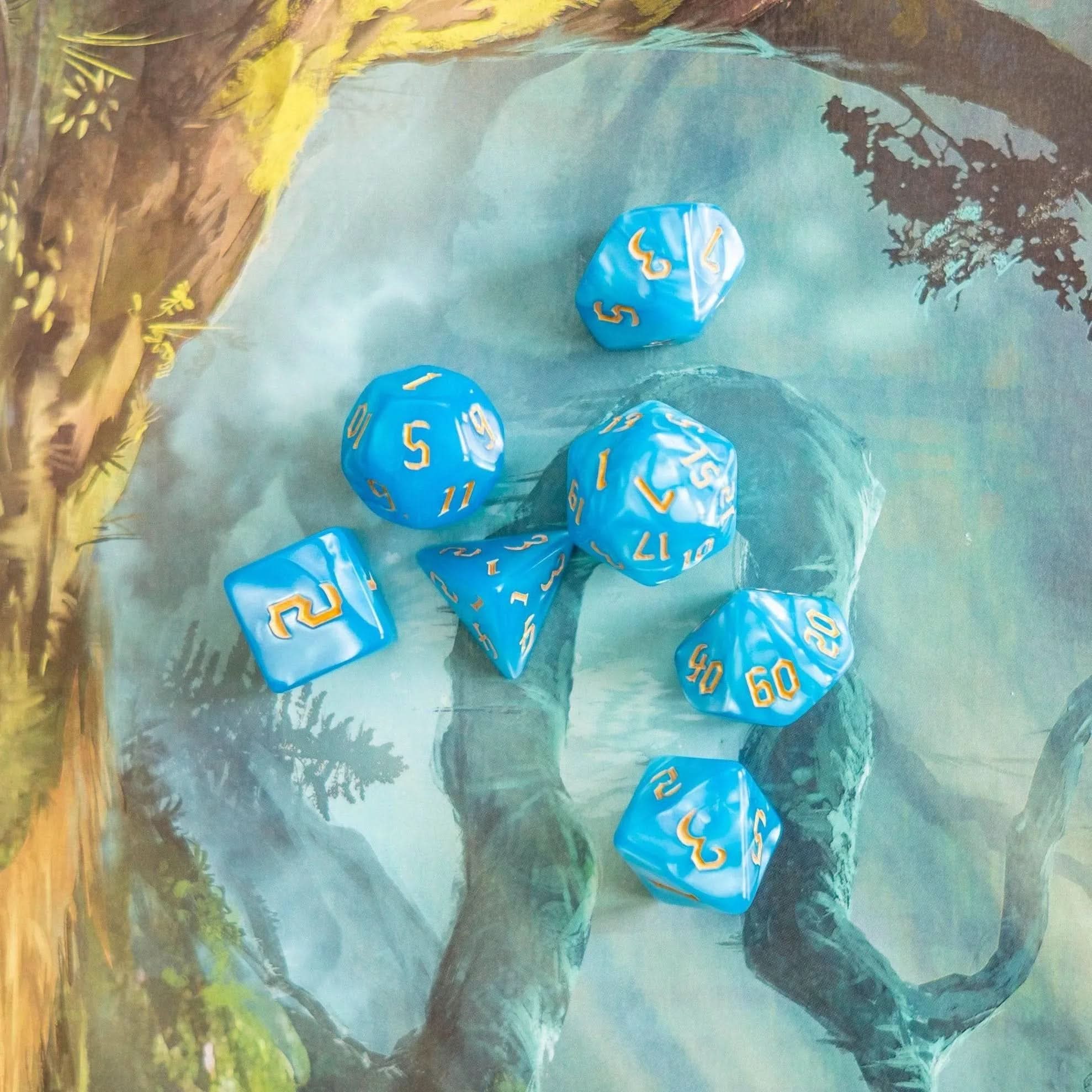 Blue Siren TTRPG Dice Set - Mystery Dice Goblin