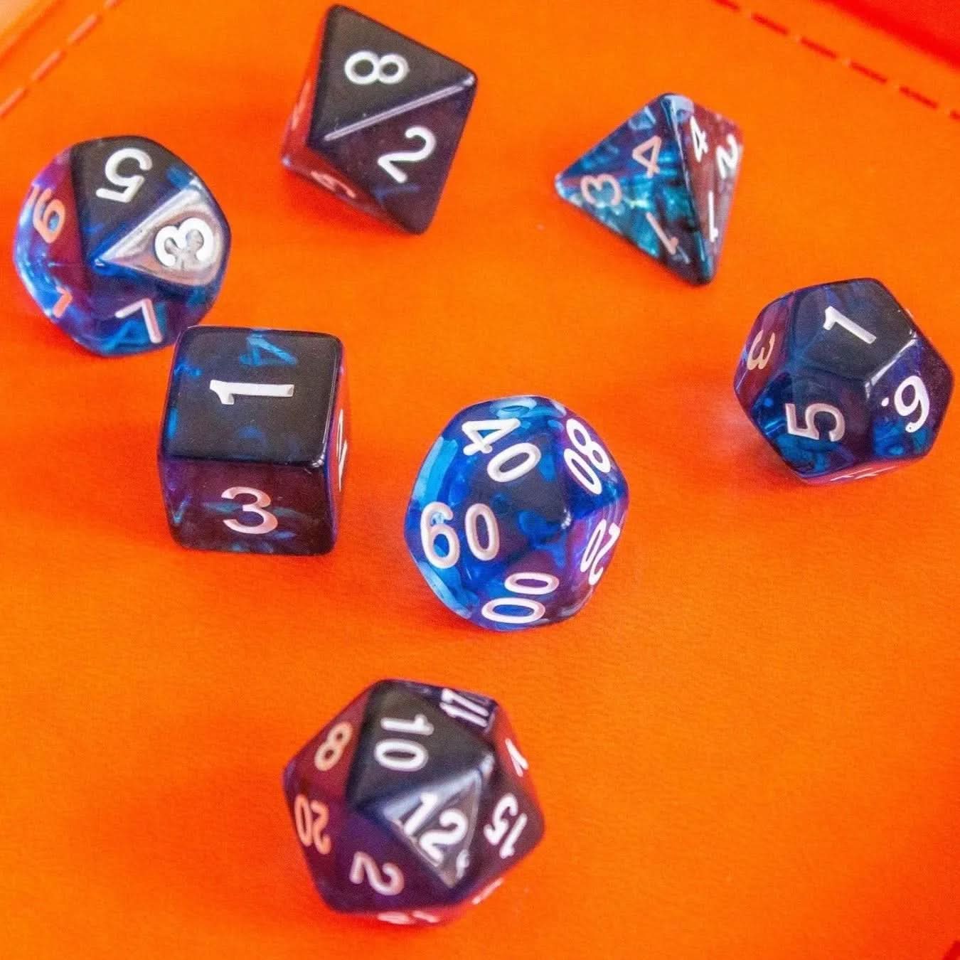 Blue Smoke TTRPG Dice Set - Mystery Dice Goblin