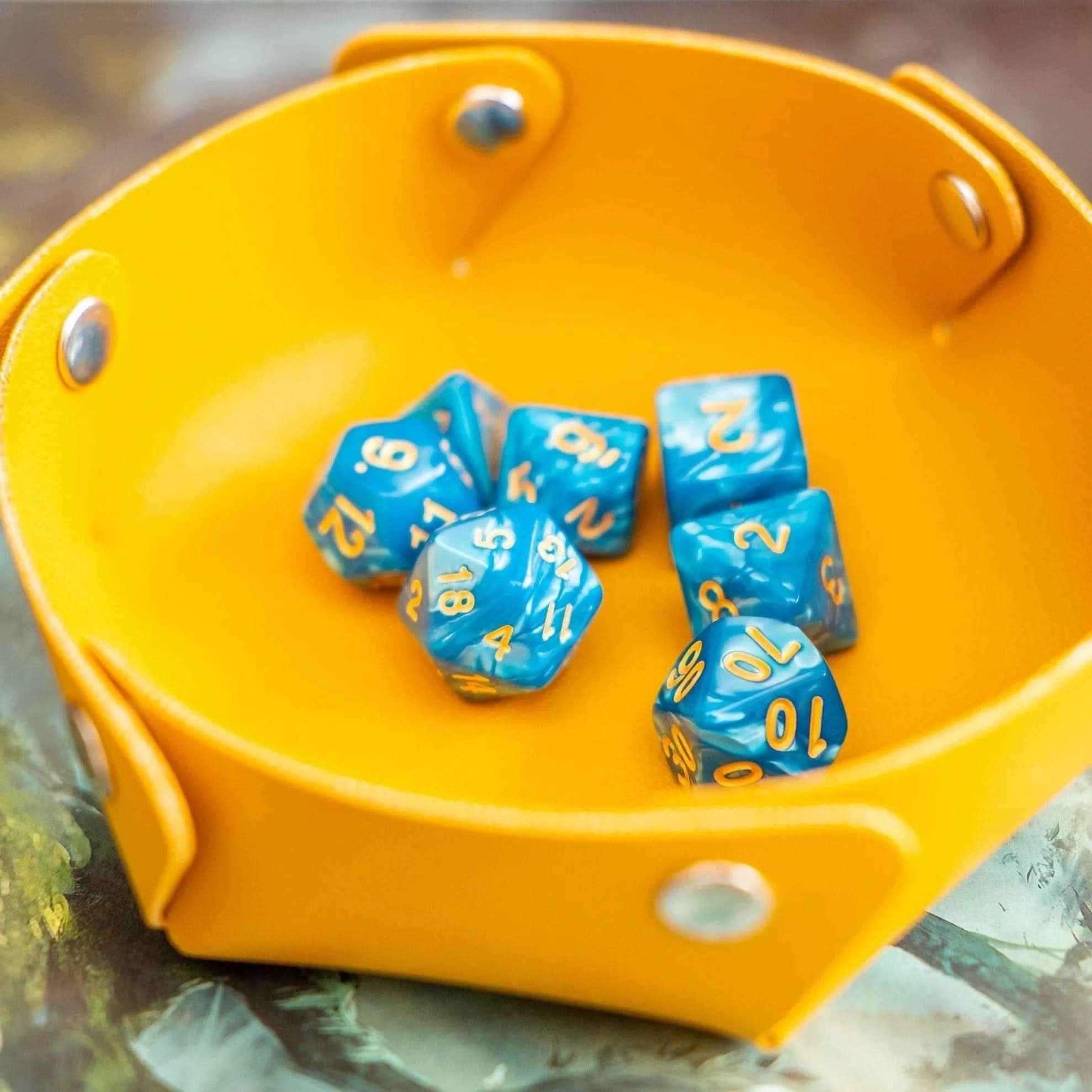 Sky Blue Pearl Dice Set