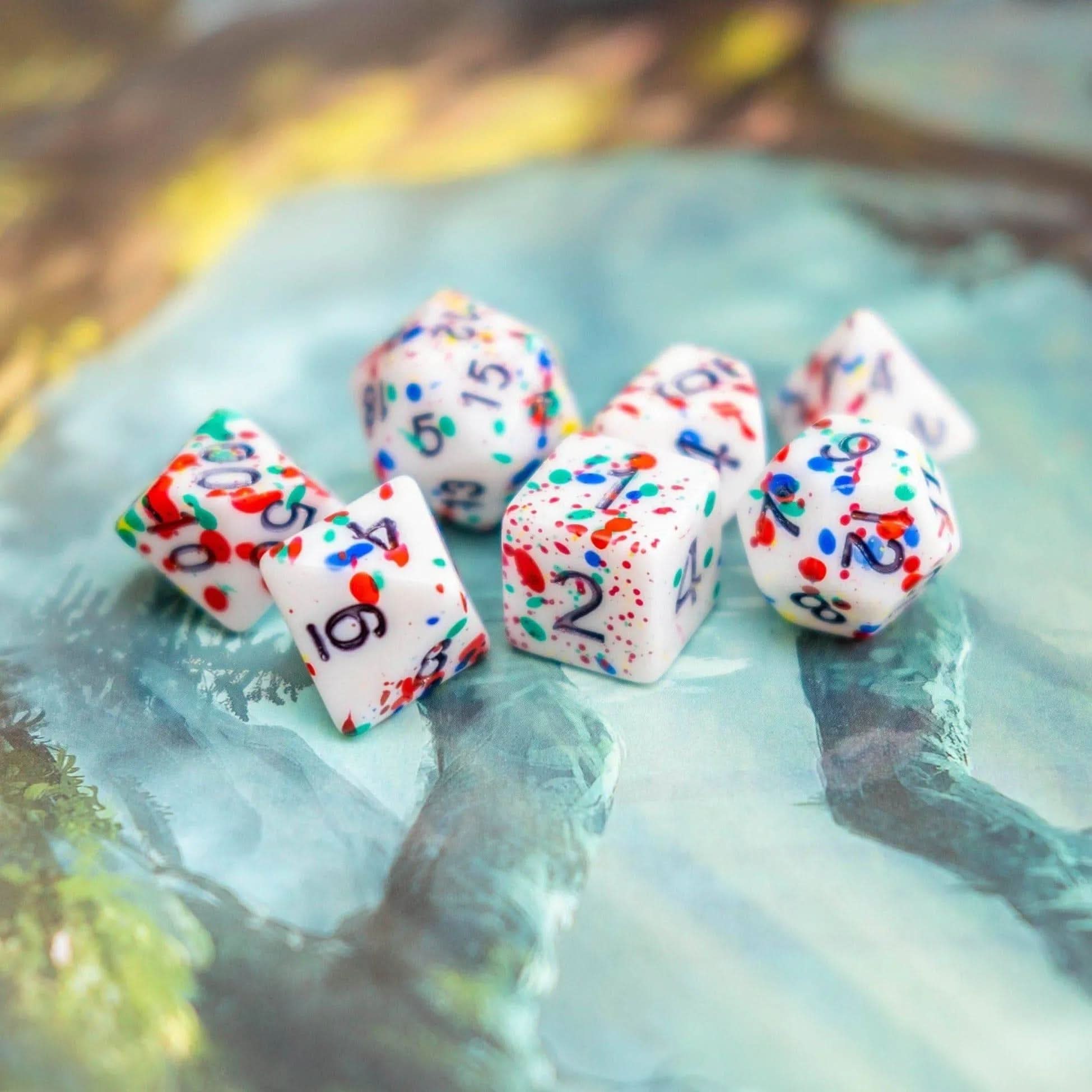 Clown Multi-Coloured Dice Set - Mystery Dice Goblin