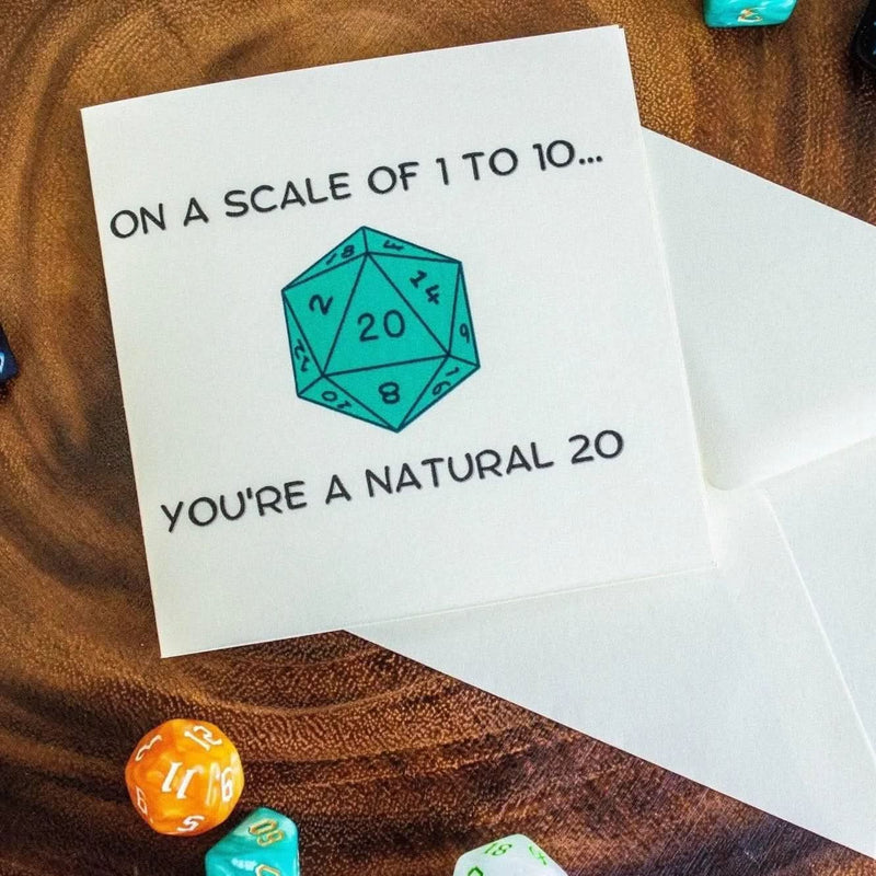 Birthday Card Natural 20