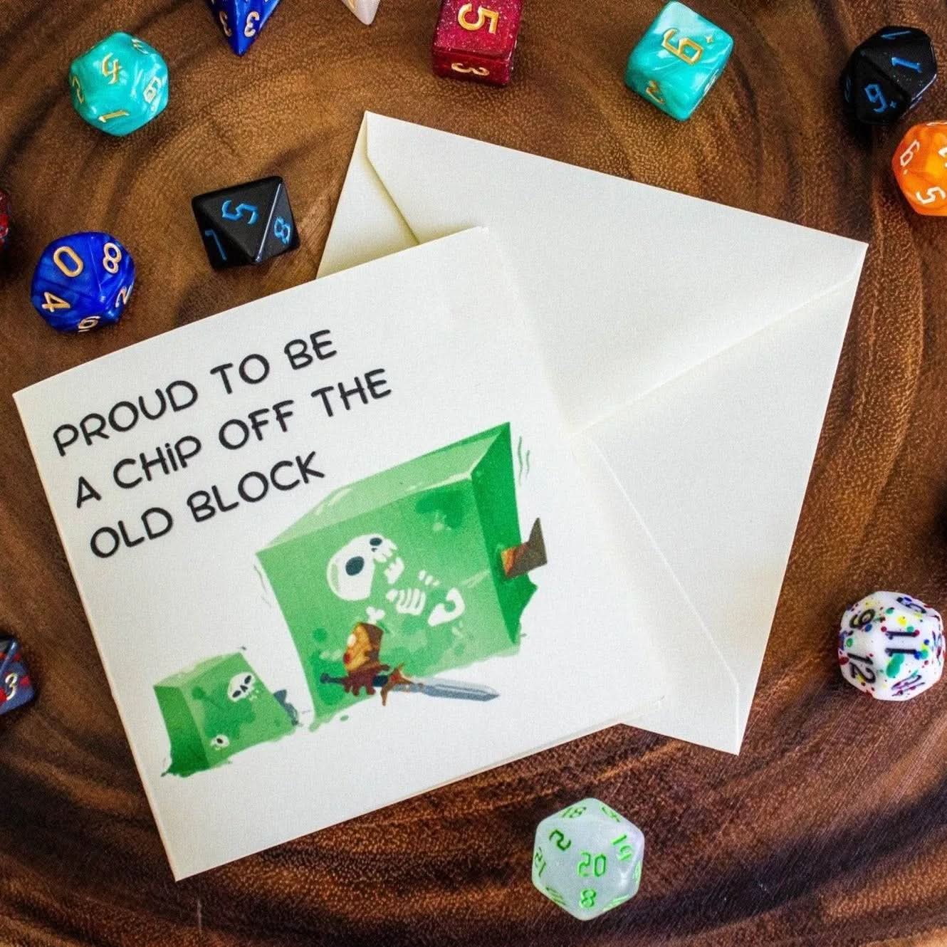 TTRPG Birthday Card - Mystery Dice Goblin
