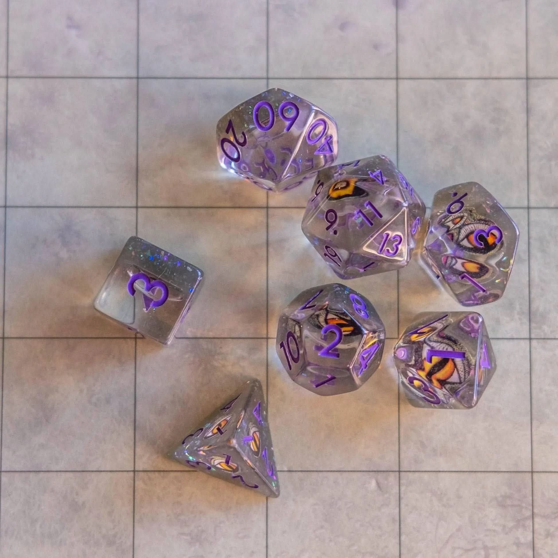 Dragon Eye TTRPG Dice Set - Mystery Dice Goblin