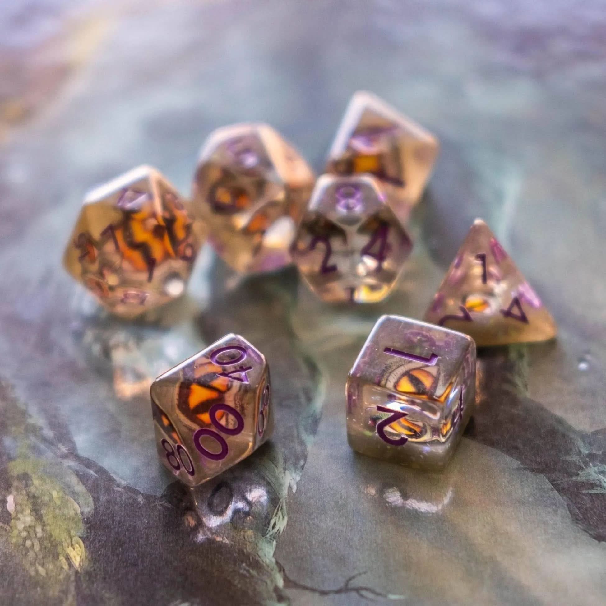 Dragon Eye TTRPG Dice Set - Mystery Dice Goblin