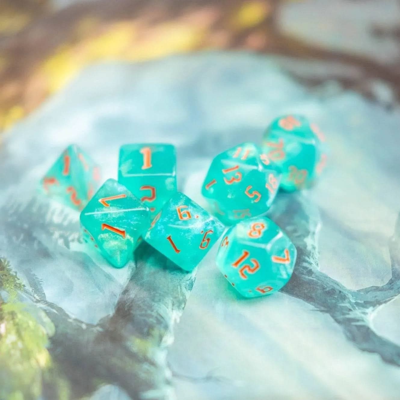 Emerald Fog Dice Set