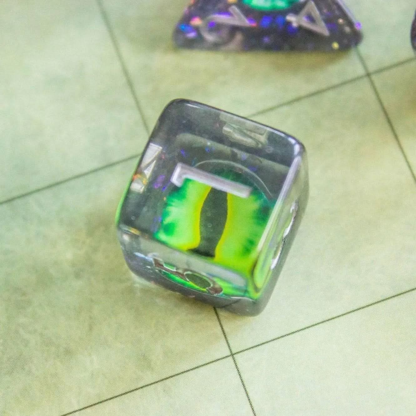 Evil Eye TTRPG dice - Mystery Dice Goblin