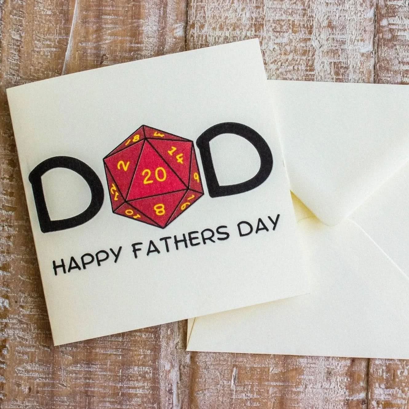 Father's day TTRPG card - Mystery Dice Goblin