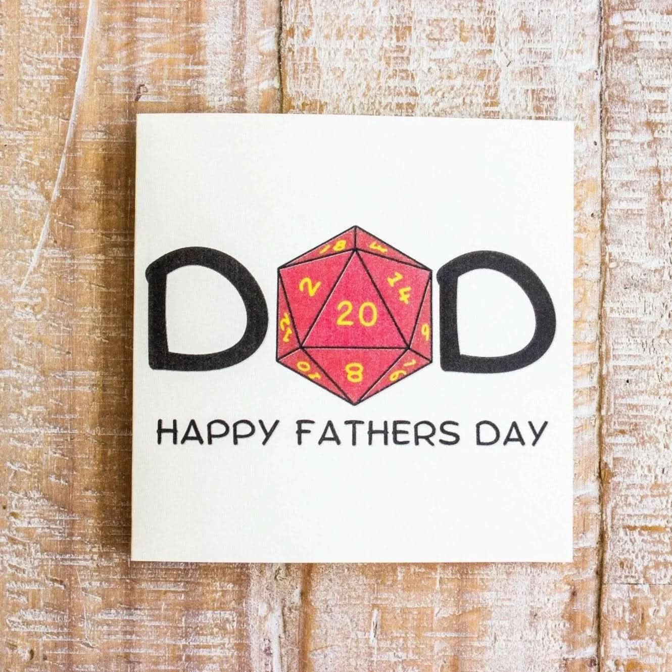 Father's day TTRPG card - Mystery Dice Goblin