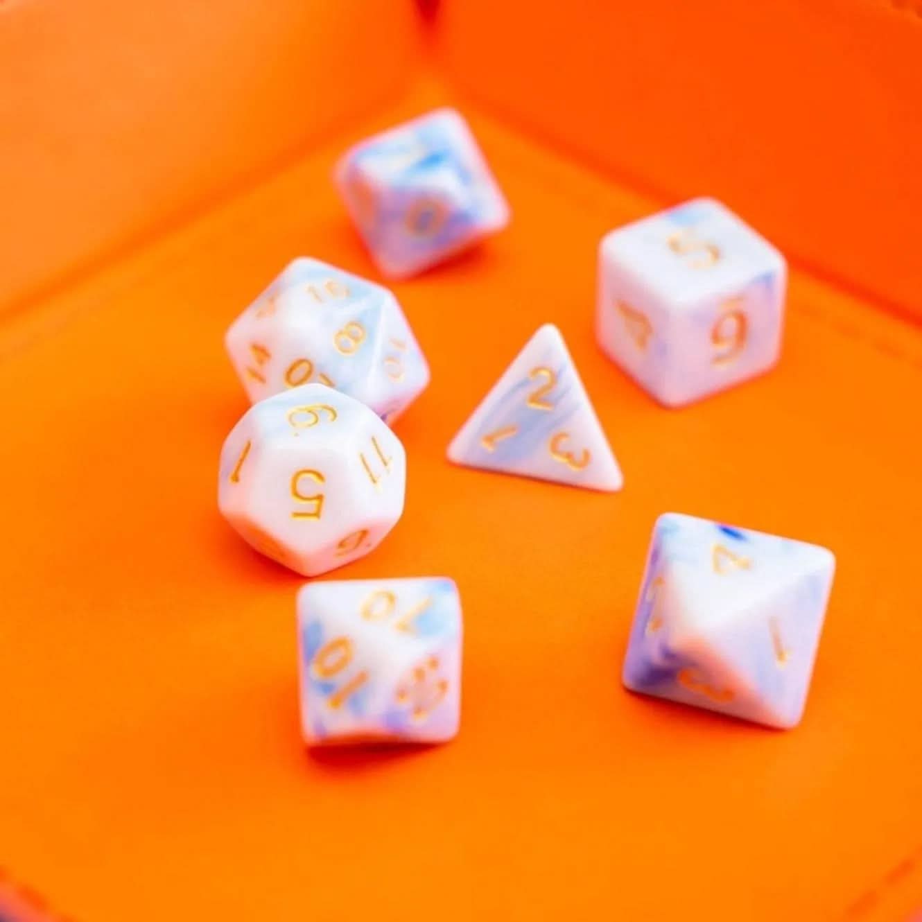 Fluffy Cloud TTRPG Dice Set - Mystery Dice Goblin