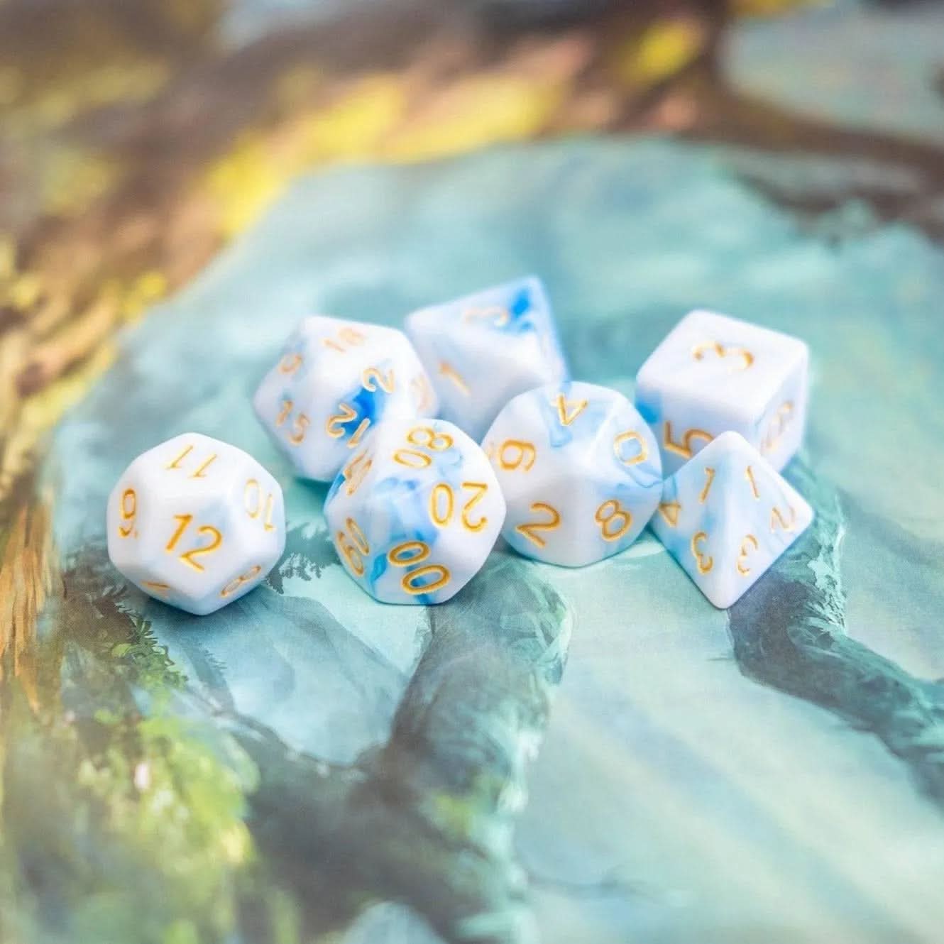 Seafoam Two Tone Dice Set
